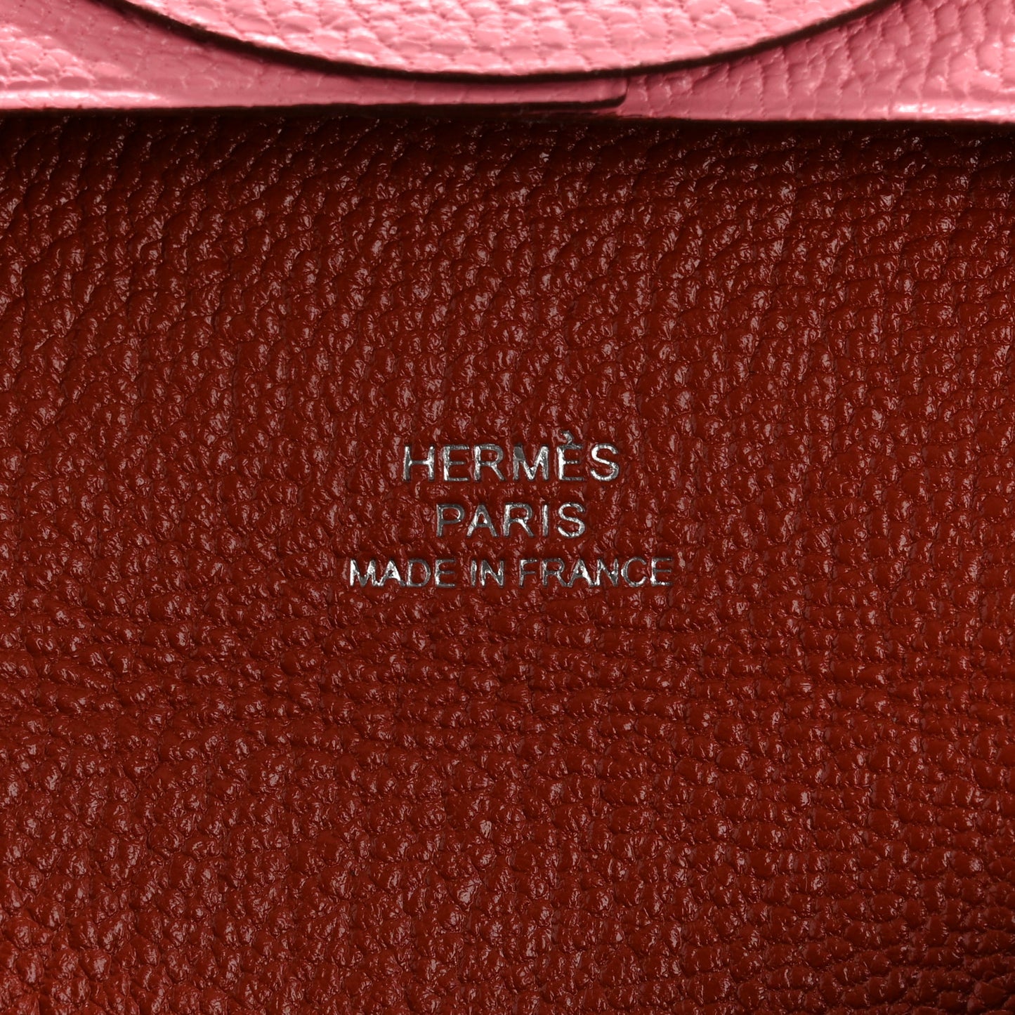 Chevre Mysore Bastia Verso Coin Purse Rose Confetti Brique