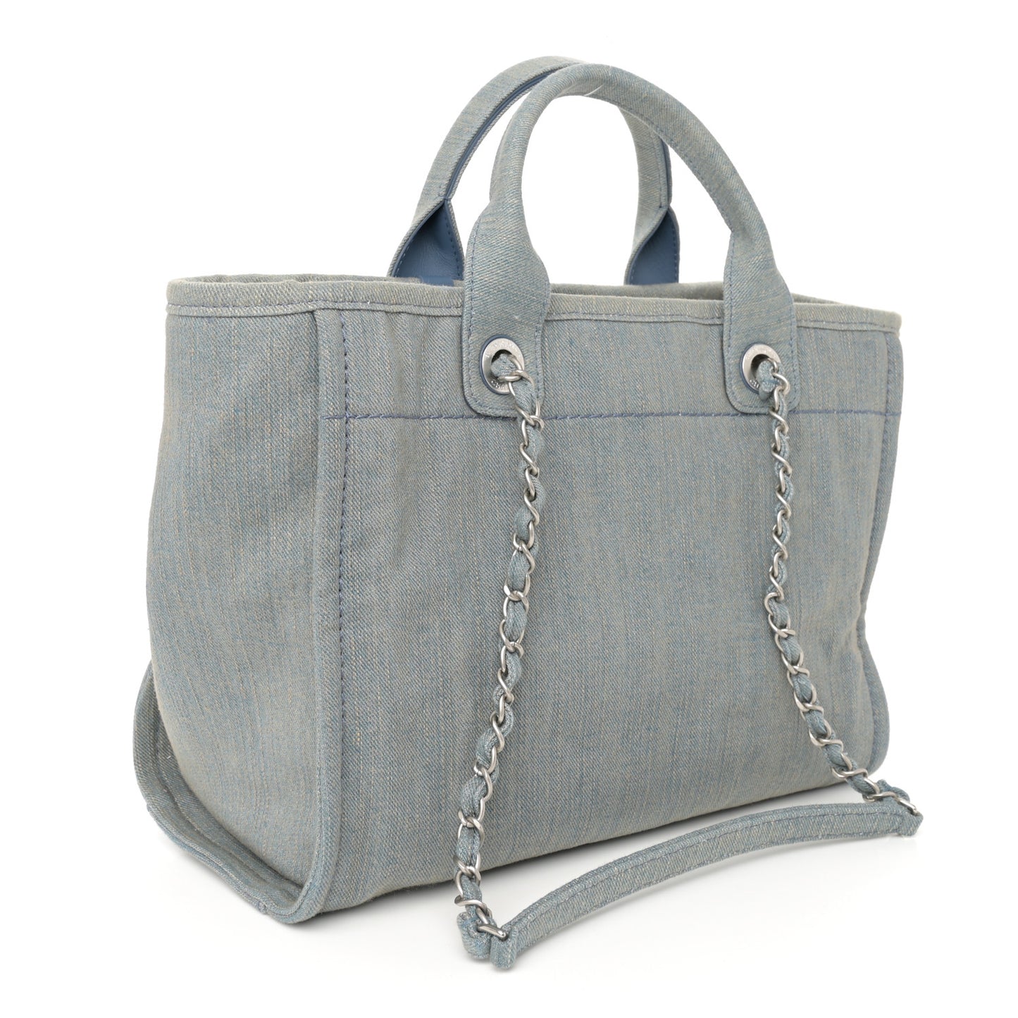 Denim Small Deauville Tote Light Blue