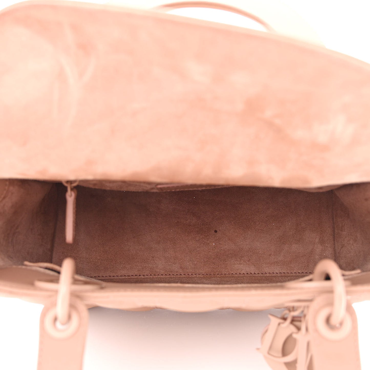 Ultra Matte Calfskin Cannage Medium Lady Dior Beige