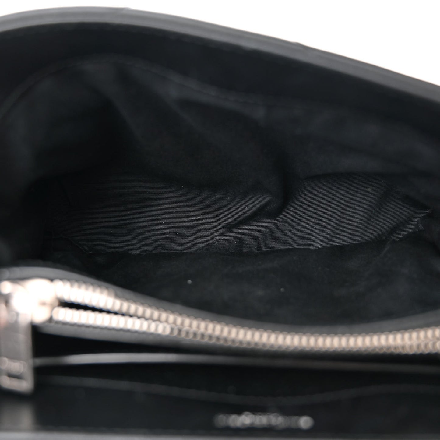 Calfskin Y Quilted Monogram Small Loulou Chain Satchel Black