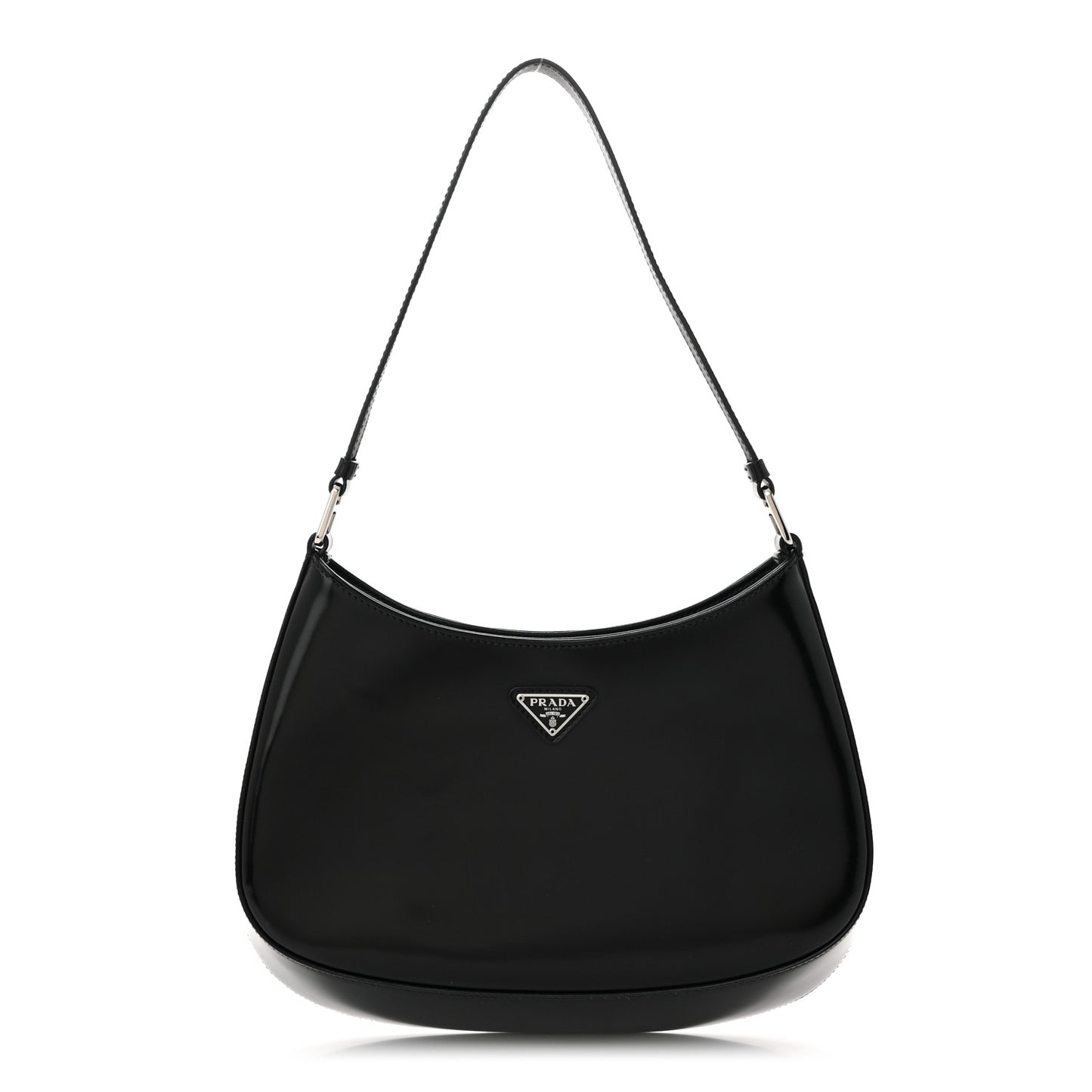 Spazzolato Cleo Shoulder Bag Black