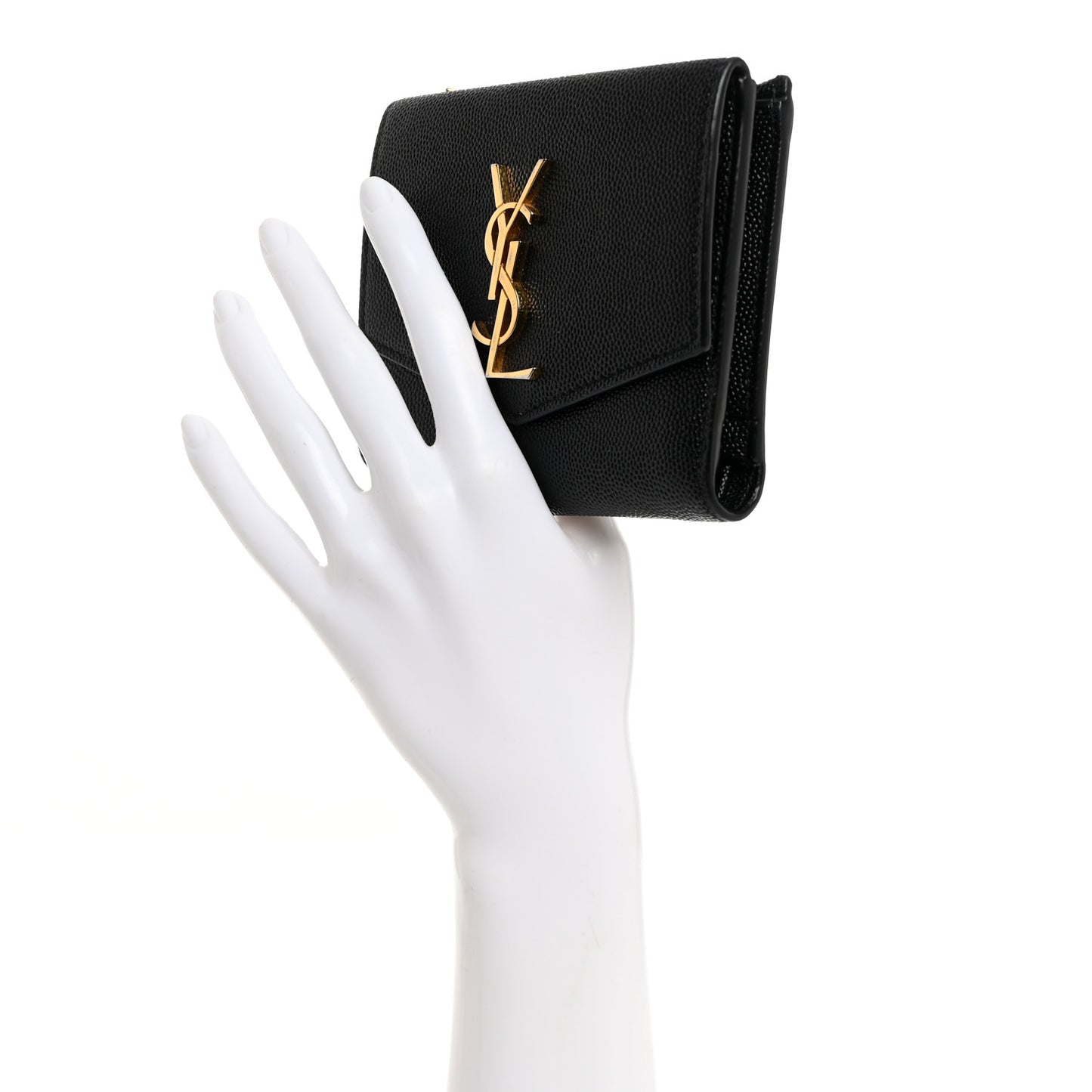 Grain De Poudre Monogram Bi-Fold Wallet Black