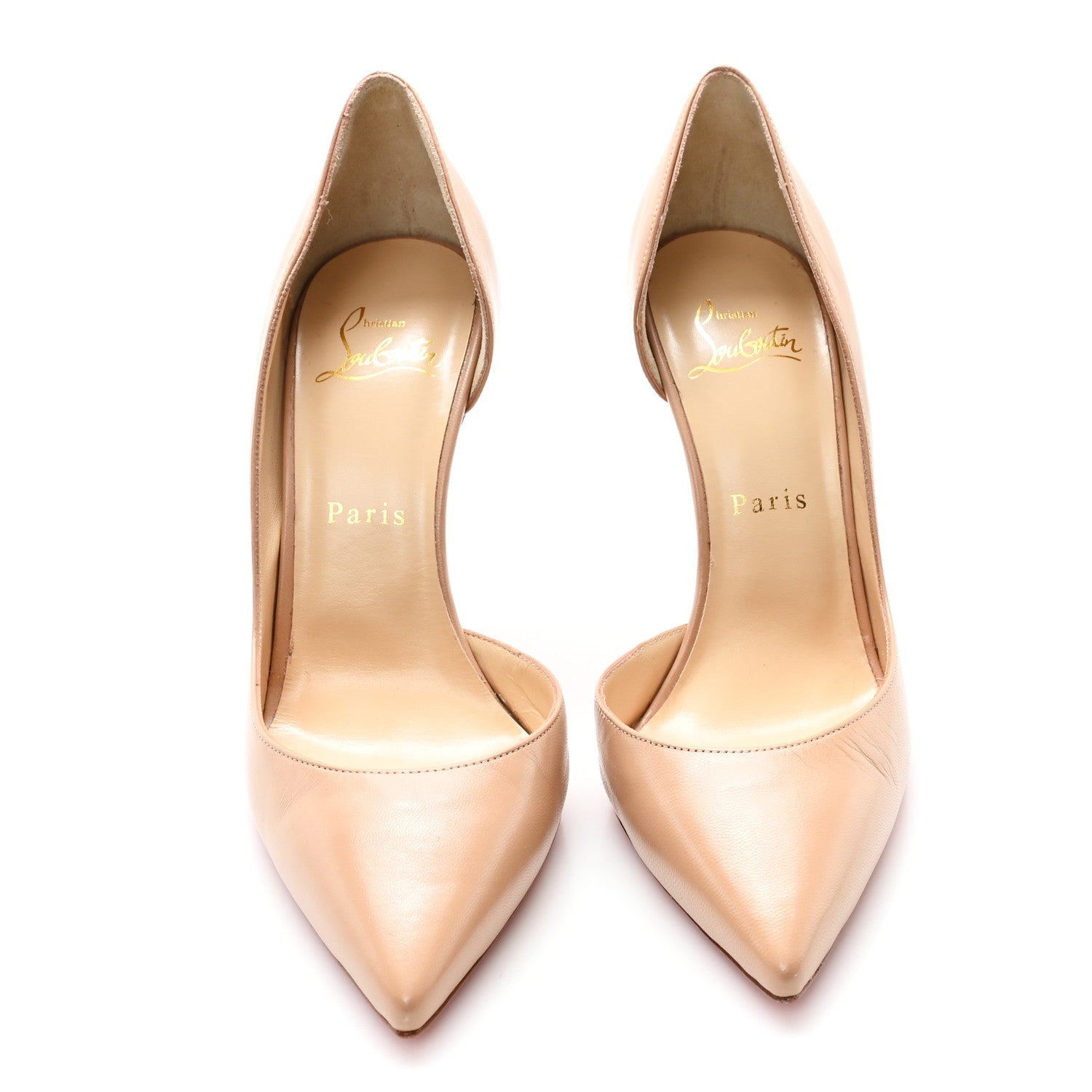 Christian Louboutin Nappa Iriza 100 Pumps 37 Nude 3 of 10