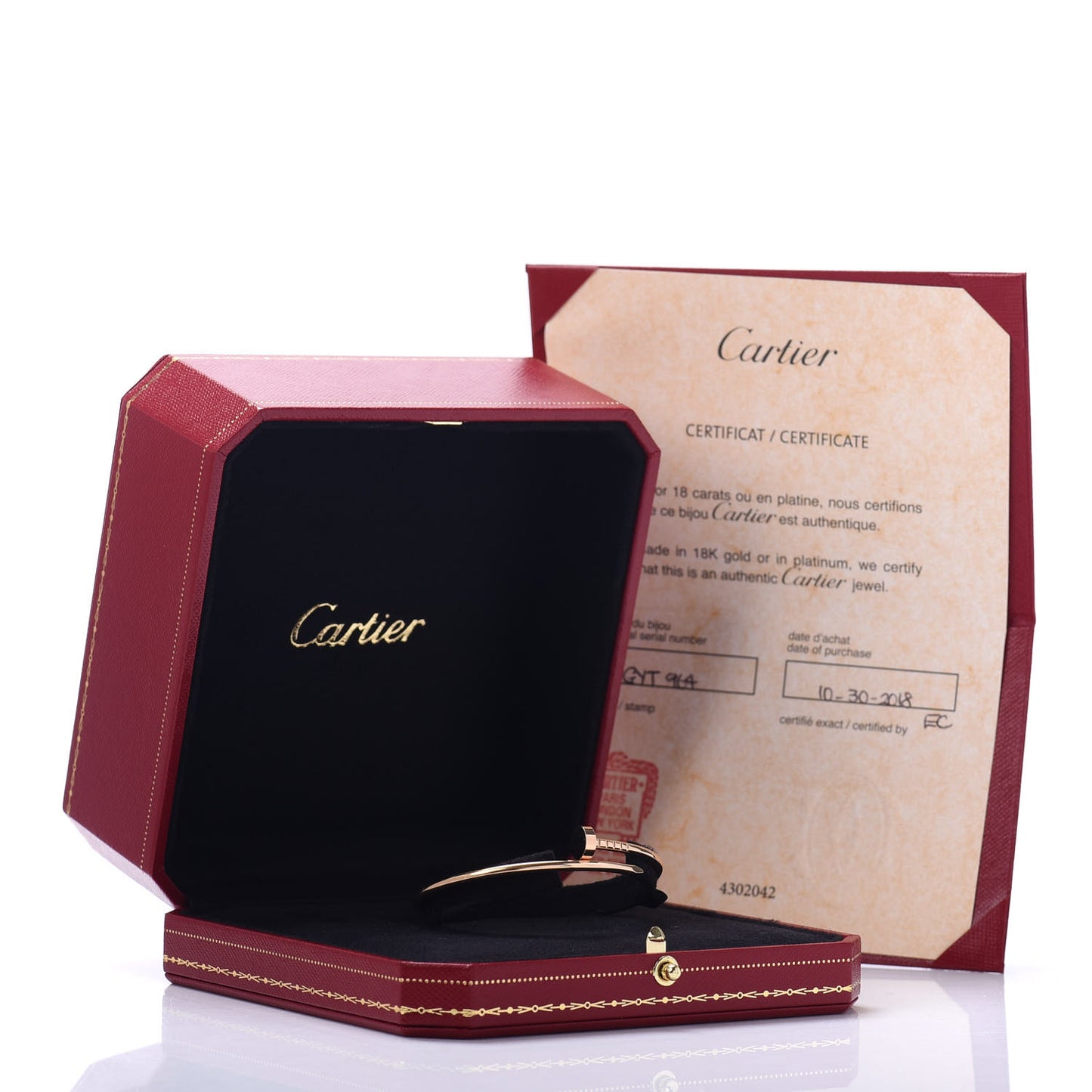 18K Pink Gold Small Juste Un Clou Bracelet 16