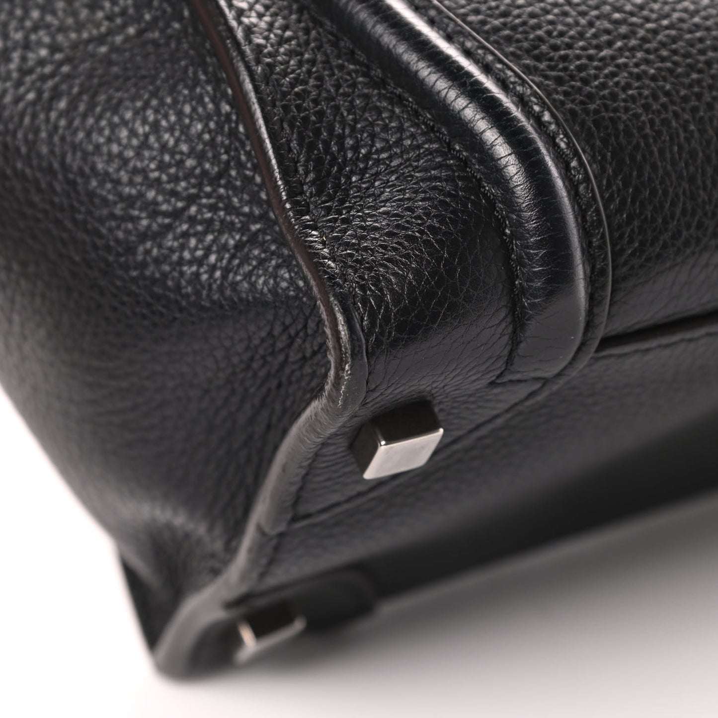 Drummed Calfskin Micro Luggage Black