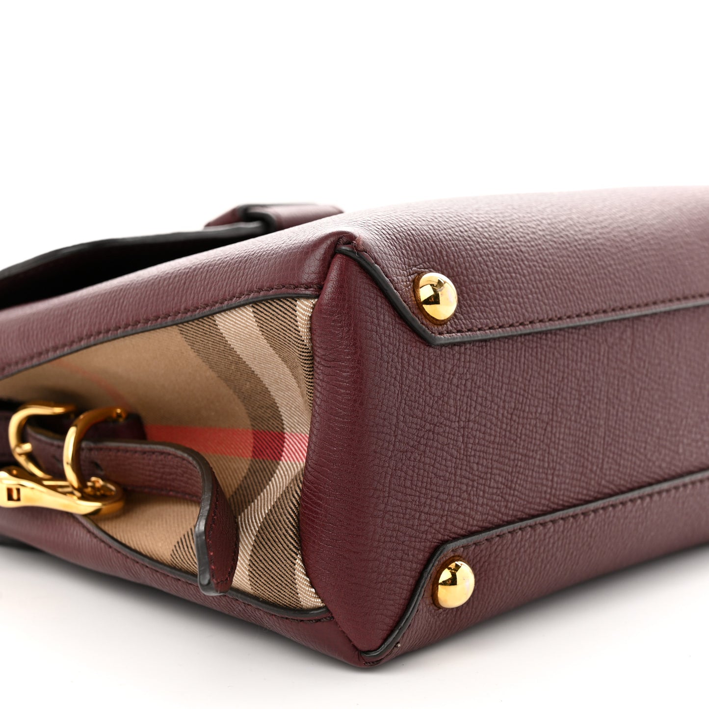 Derby Calfskin House Check Small Camberley Mahogany Red