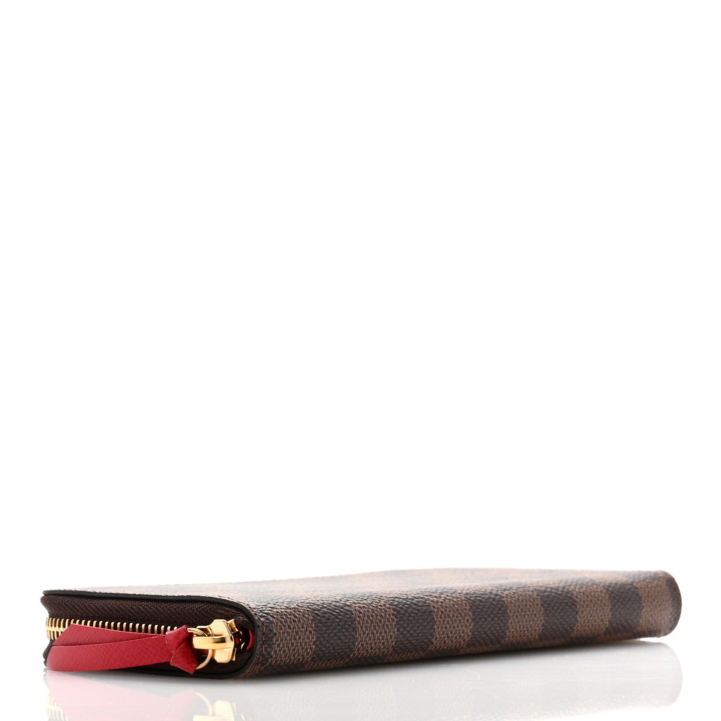 Damier Ebene Clemence Wallet Cherry