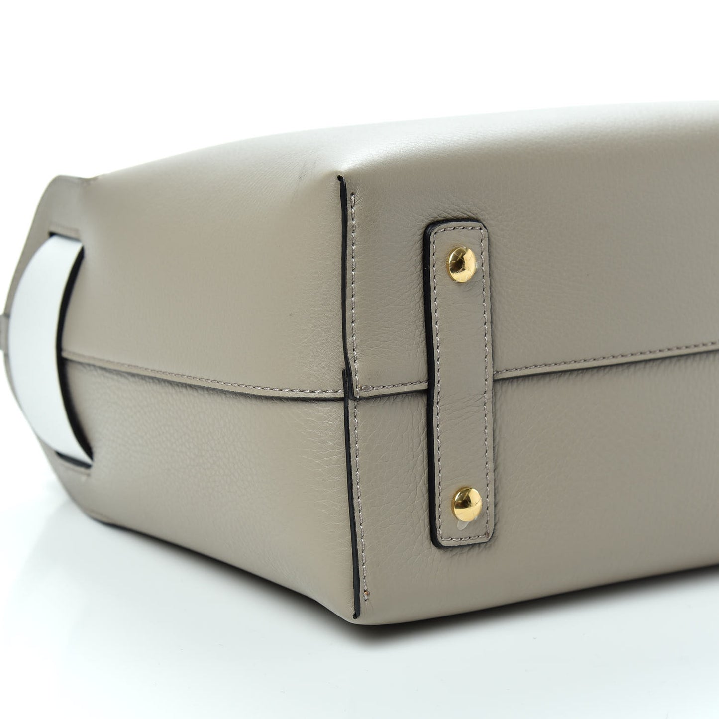 Soft Grain Calfskin Small Belt Bag Mineral Grey