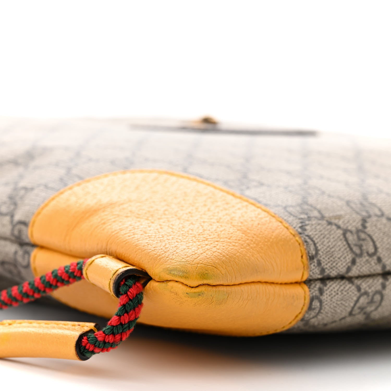 Gucci GG Supreme Monogram Neo Vintage Drawstring Backpack Beige New Acero Crop 9 of 10