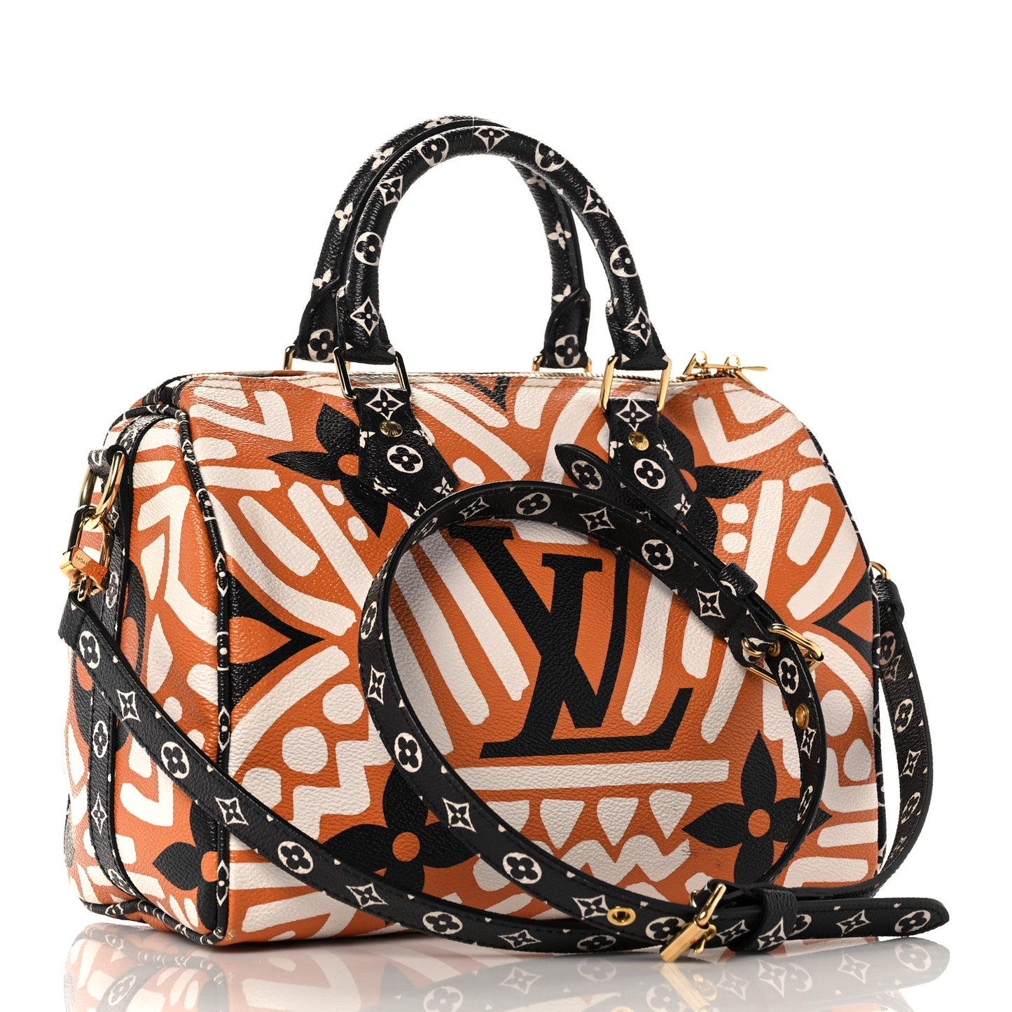 Monogram Giant Crafty Speedy Bandouliere 25 Creme Caramel
