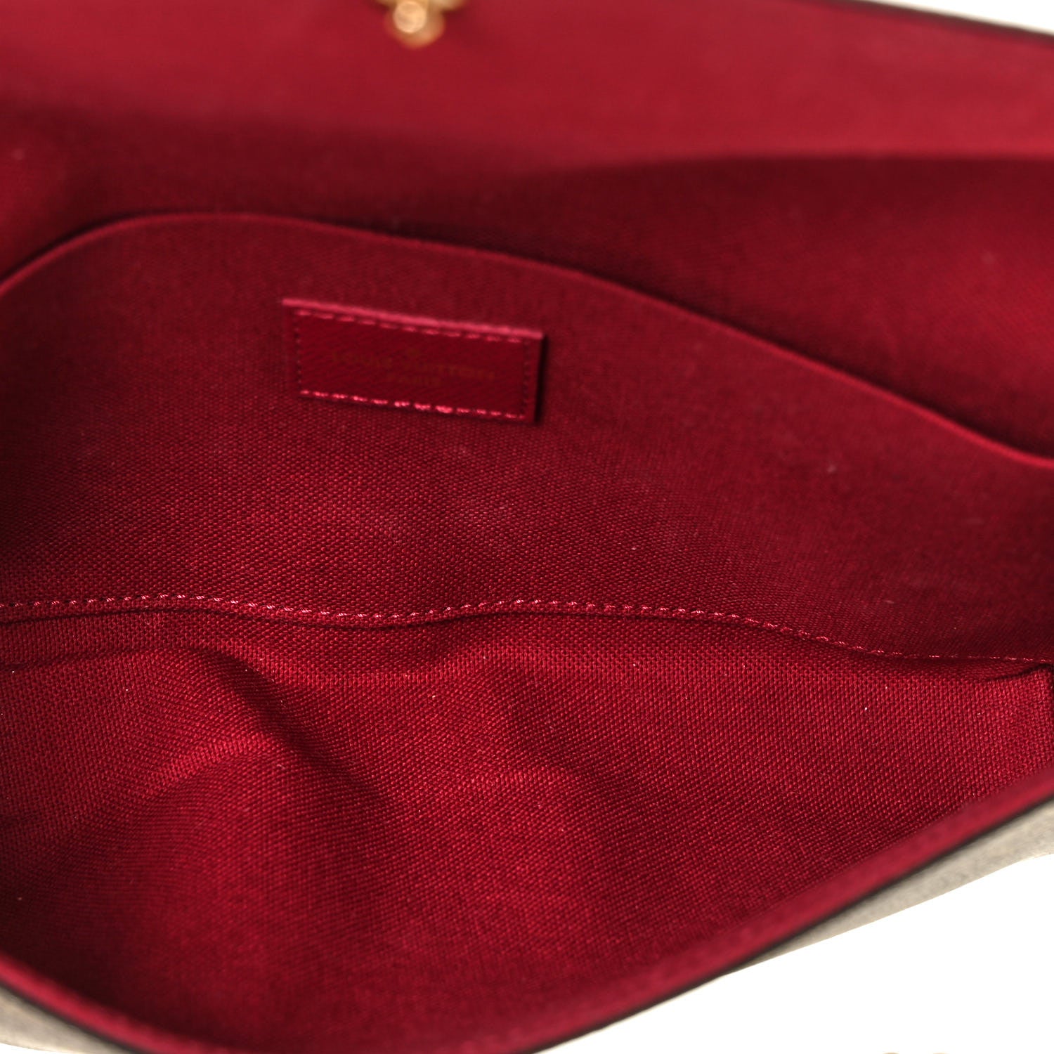 Louis Vuitton Monogram Pochette Felicie Chain Wallet Fuchsia 6 of 10