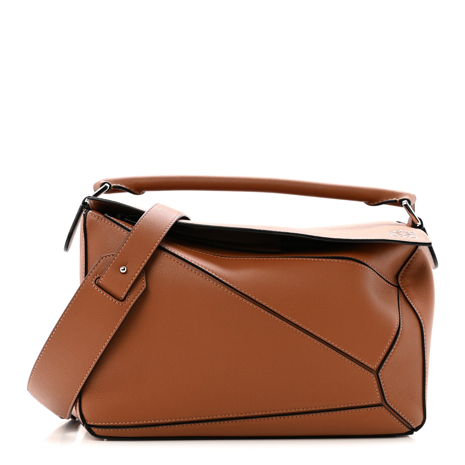 Loewe Calfskin Medium Puzzle Bag Tan 1863006 – FASHIONPHILE