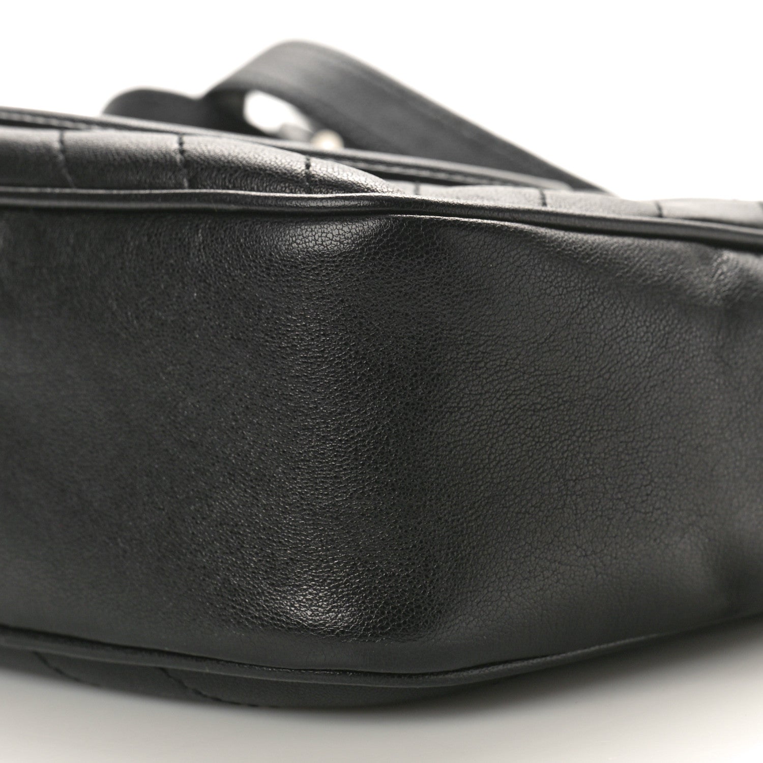 Gucci Sakai Be Green Calfskin Diagonal Stitched Small Blondie Shoulder Bag Black 9 of 9