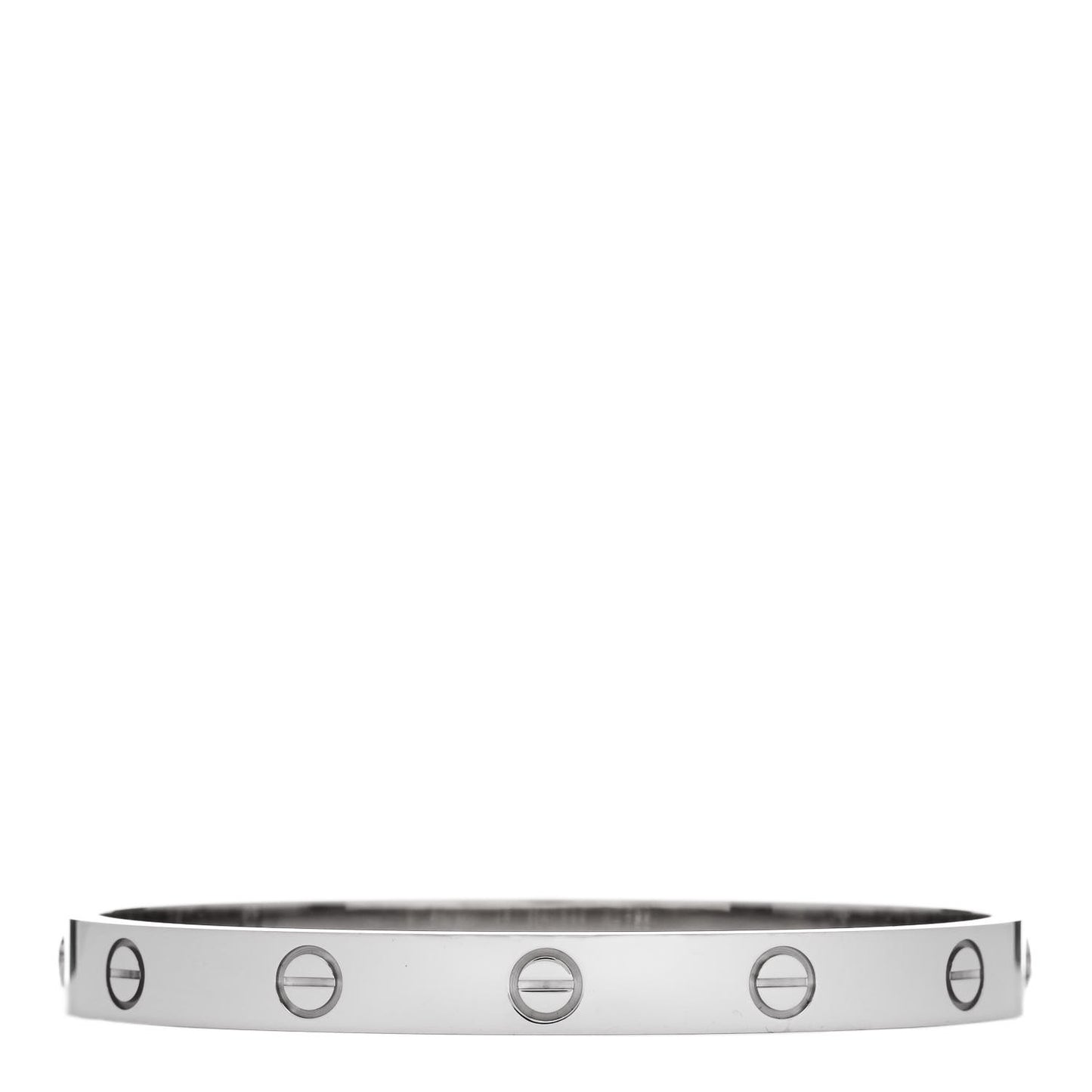 18K White Gold LOVE Bracelet 17