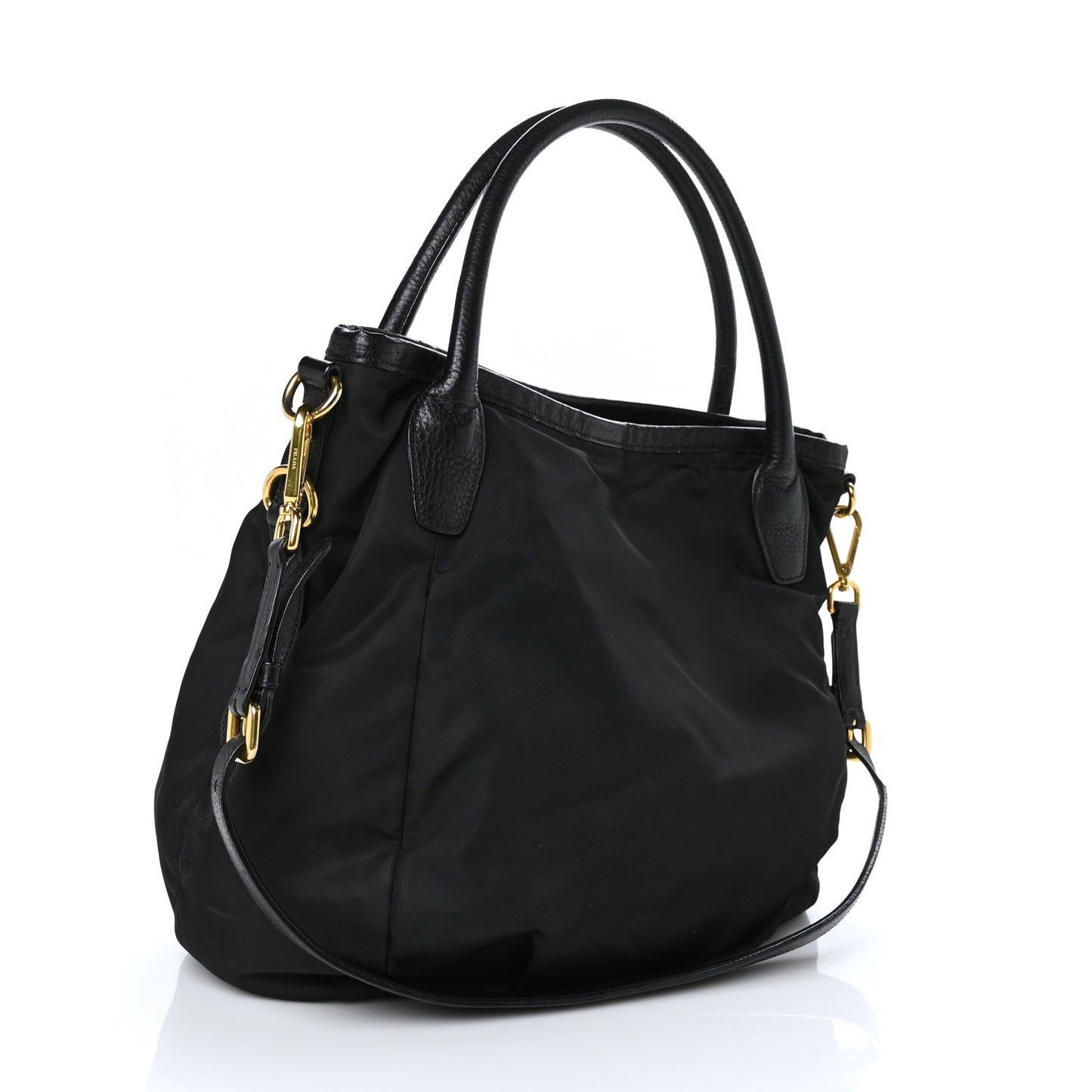 Tessuto Nylon Cervo Shoulder Bag Black