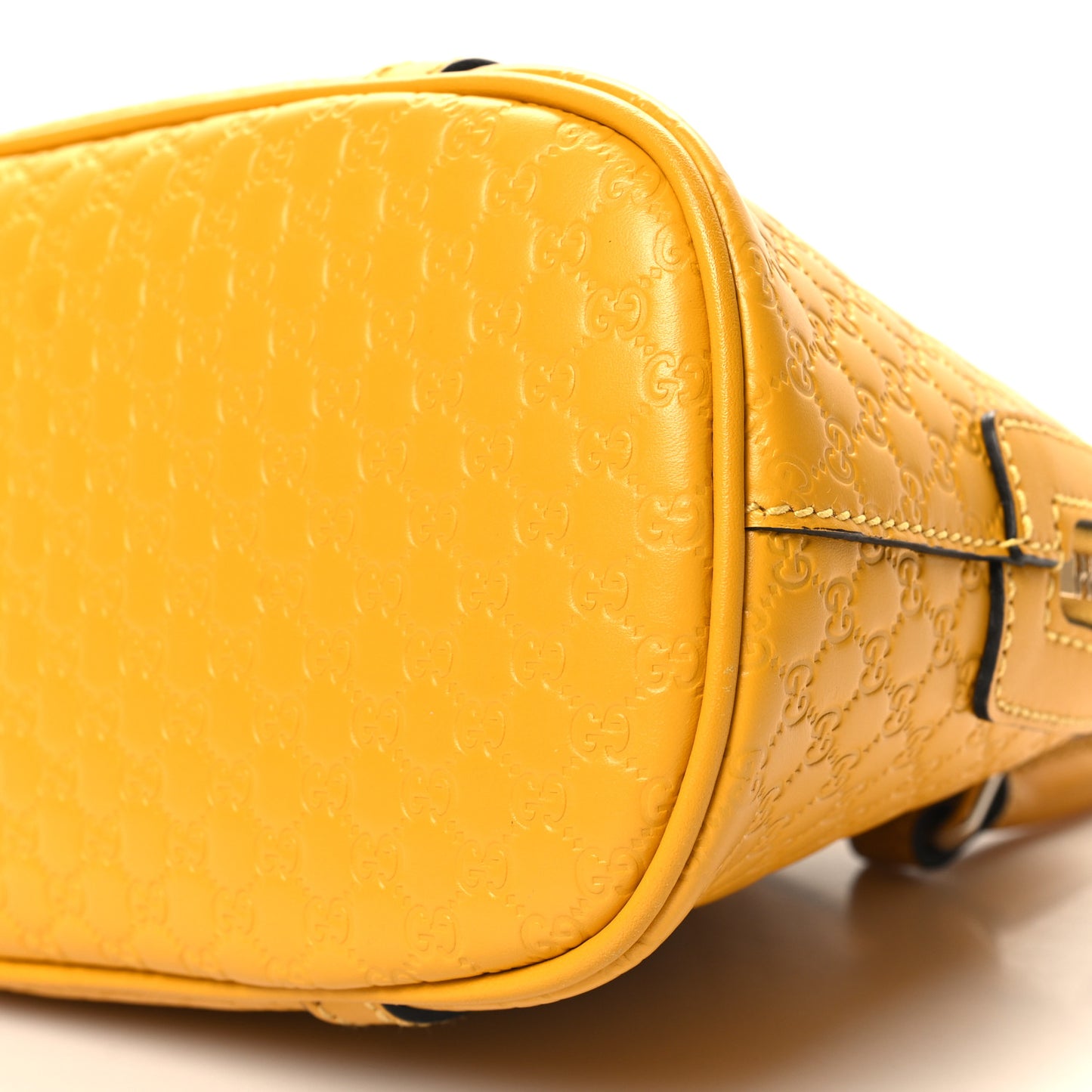 Soft Microguccissima Mini Dome Bag New Buttercup