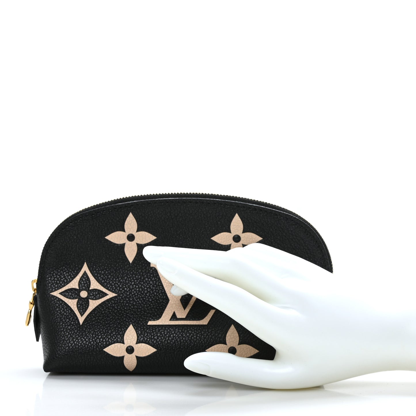 Empreinte Monogram Giant Cosmetic Pouch Black Beige