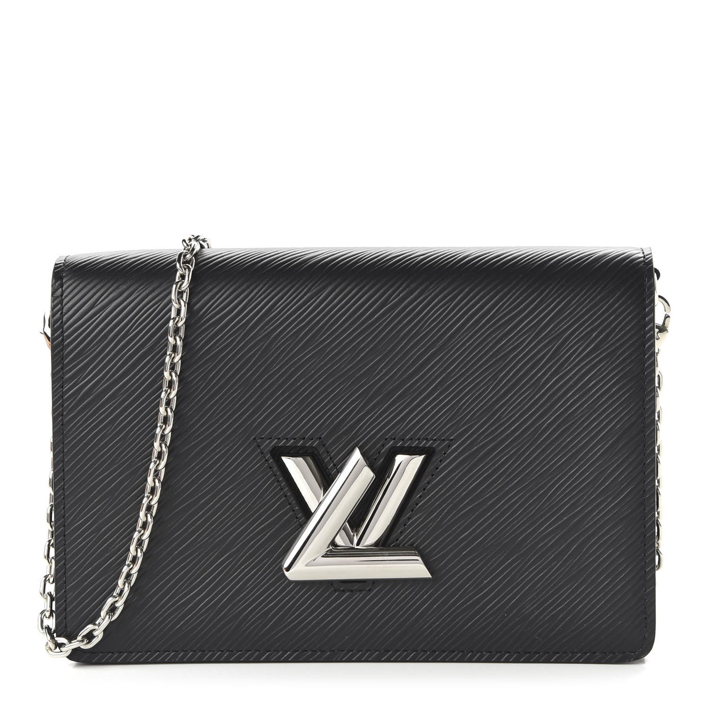 Epi Twist Belt Chain Wallet Black