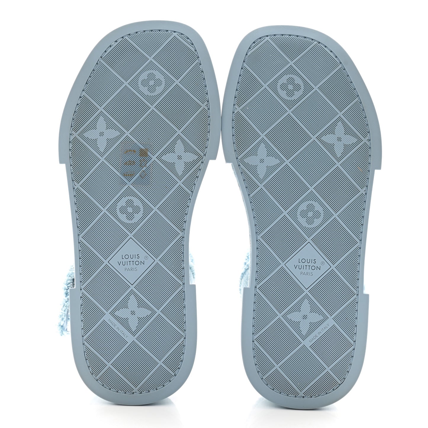 Denim Maya Flatform Sandals 38 Light Blue