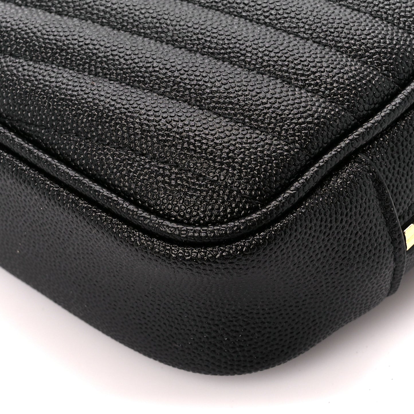 Grain De Poudre Matelasse Monogram Mini Lou Camera Bag Black
