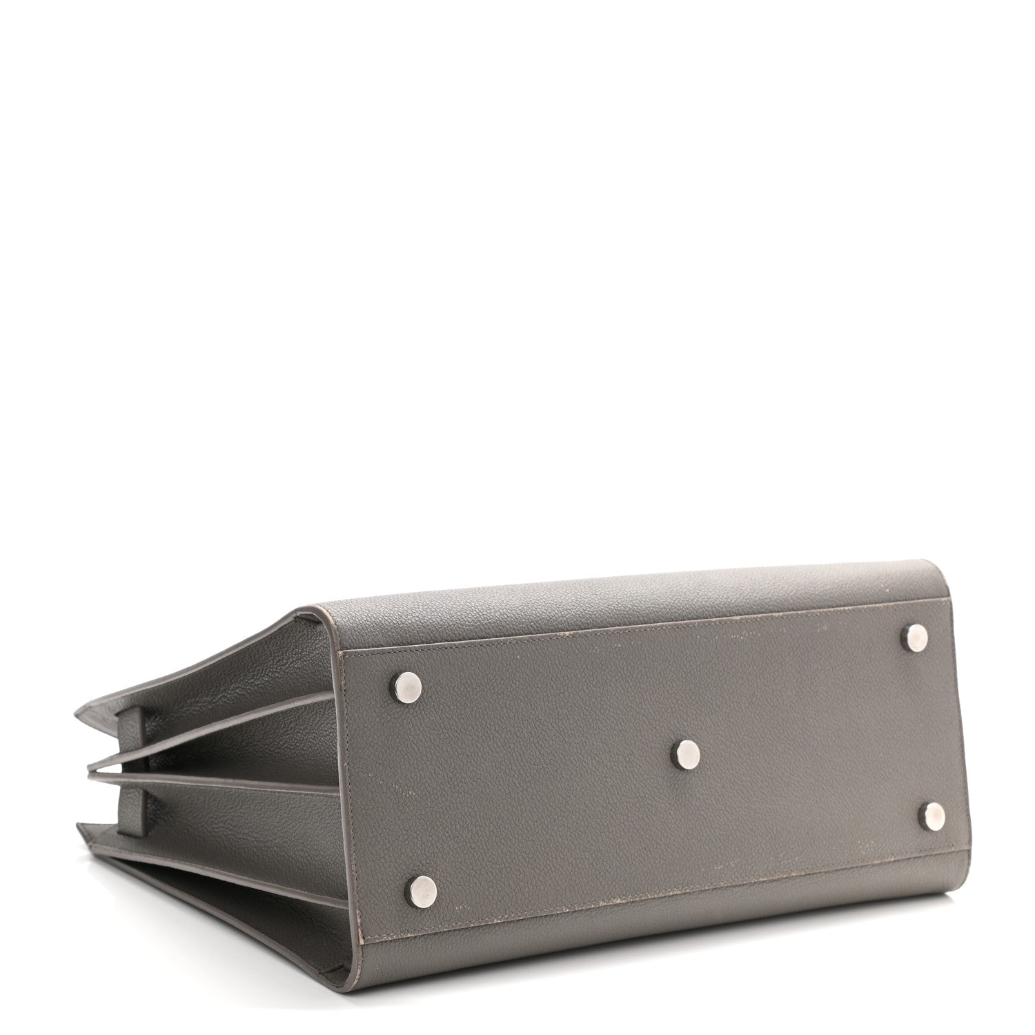 Saint Laurent Grained Calfskin Small Sac De Jour Fog 3 of 16