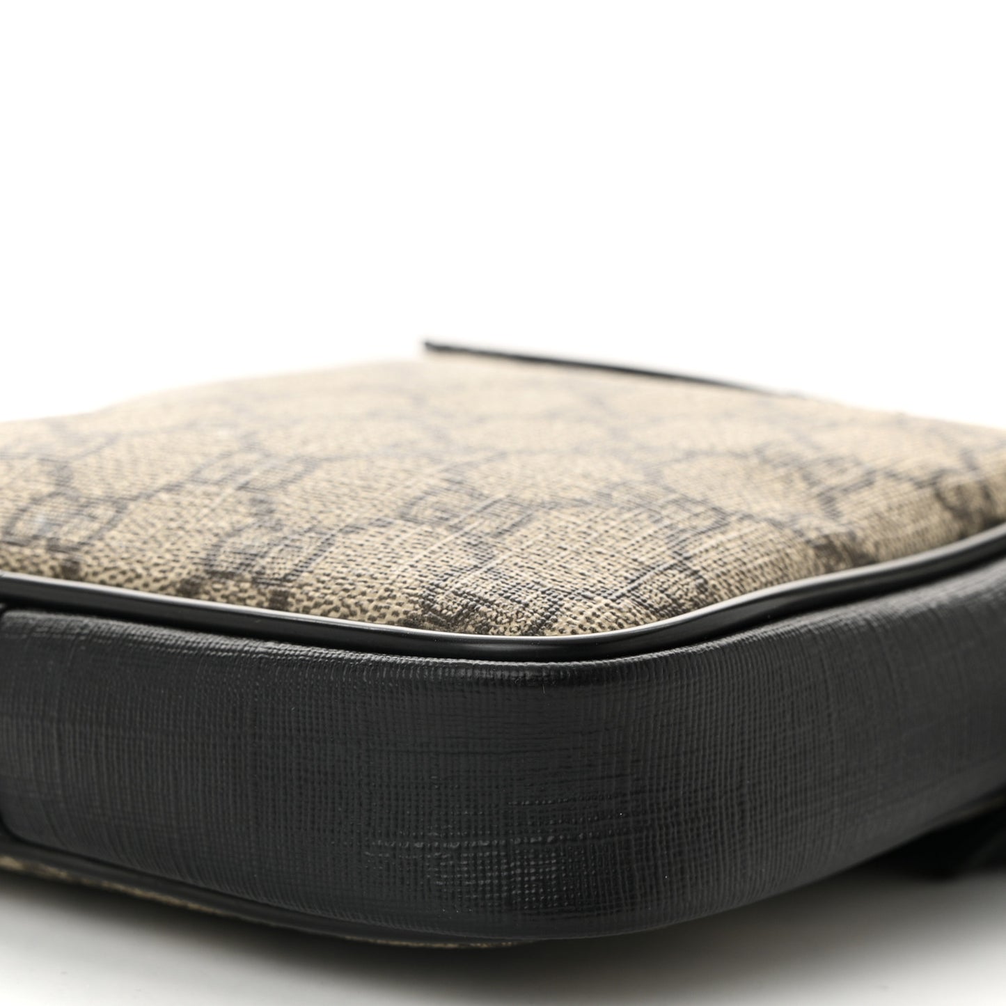 GG Supreme Monogram Web Belt Bag Black