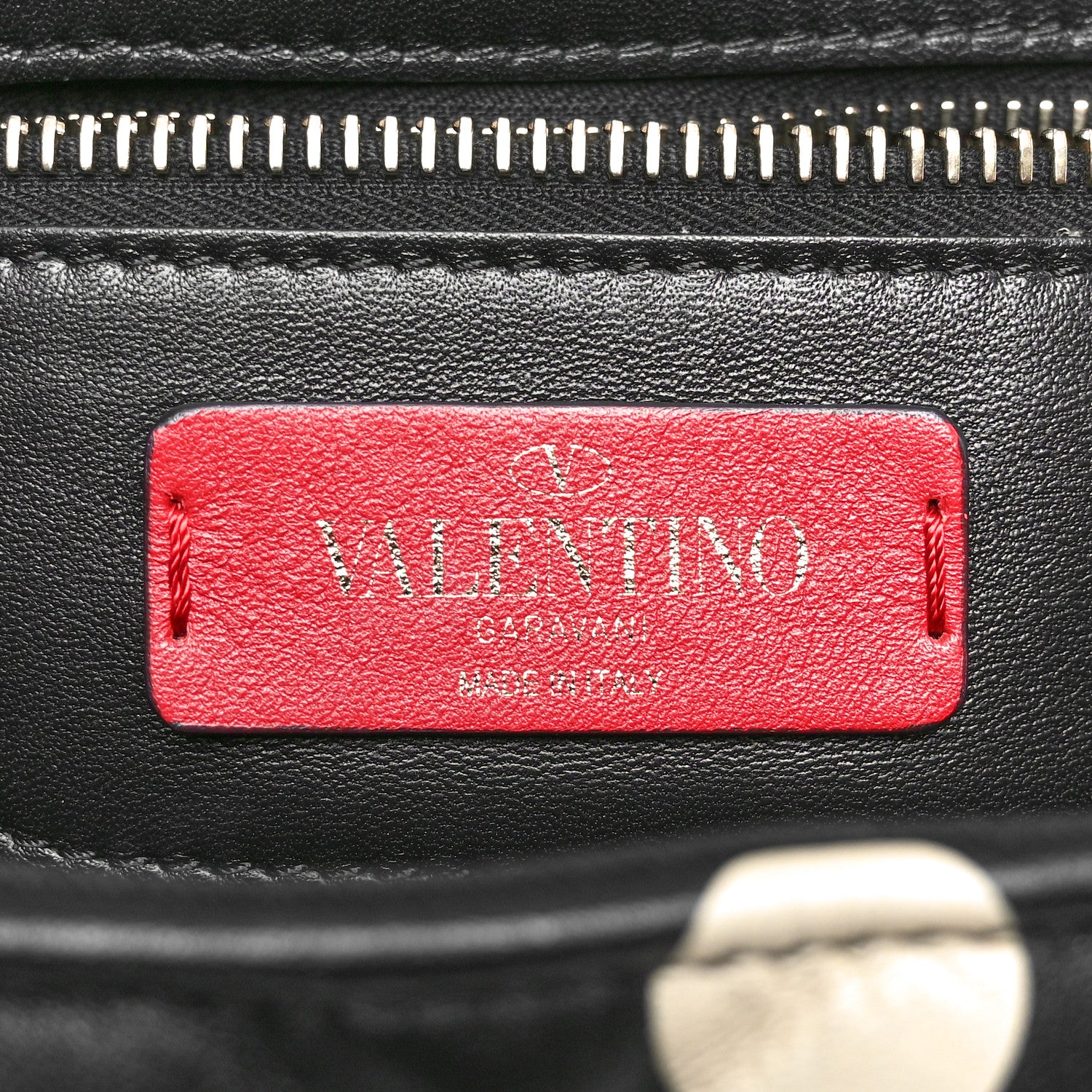 Valentino Garavani Nappa Medium Polka Dot Candystud Top Handle Bag Black White 6 of 9