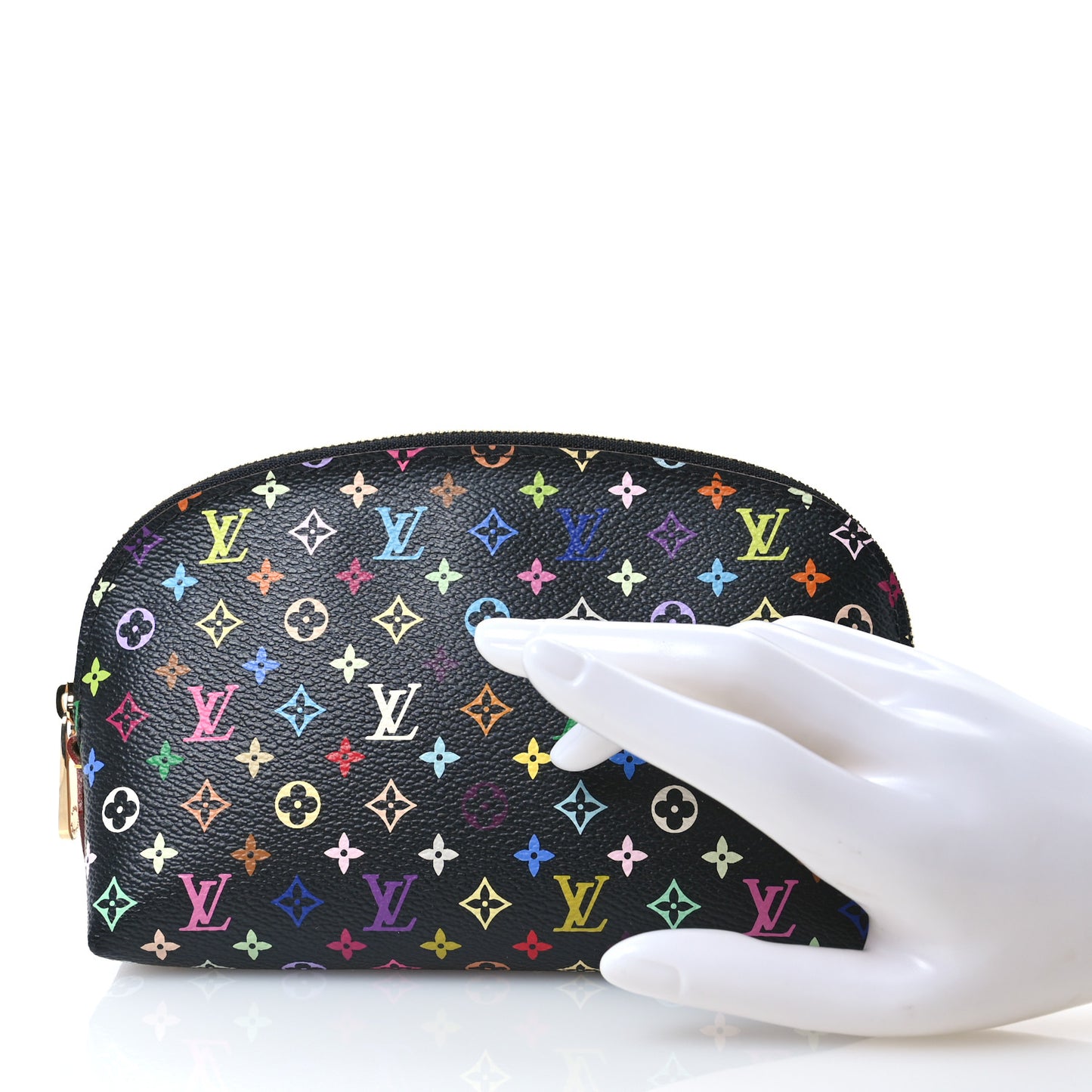 Monogram Multicolor Cosmetic Pouch Black Grenade