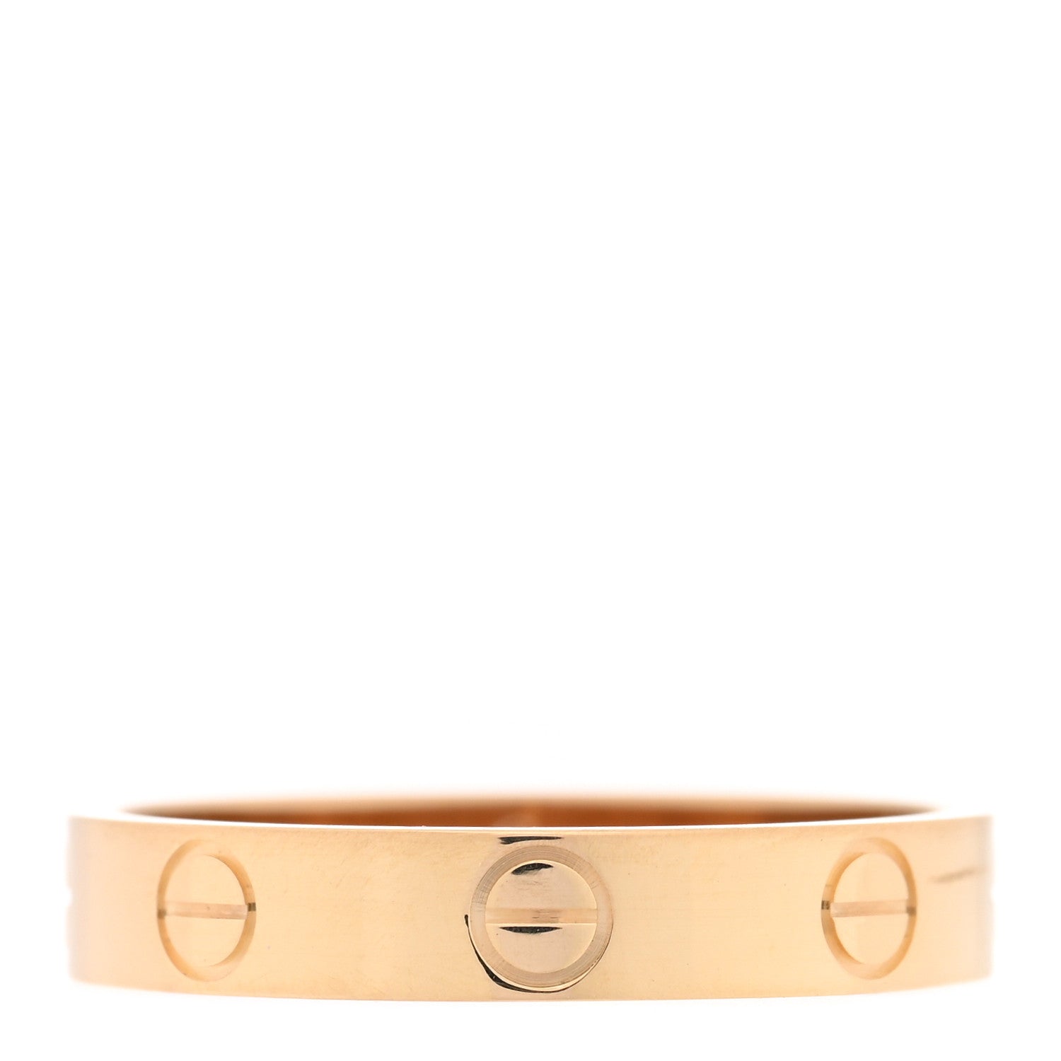 Cartier 18K Yellow Gold 3.5mm LOVE Wedding Band Ring 54 6.75