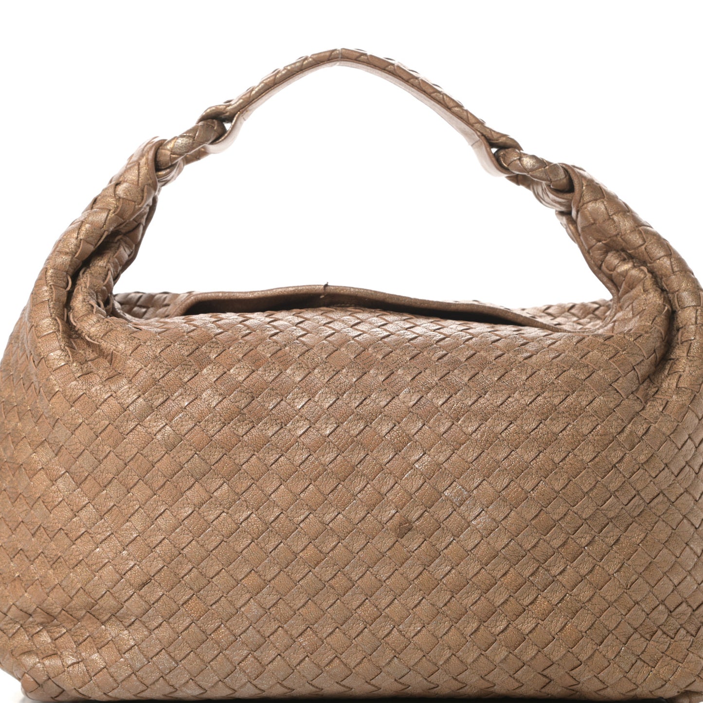 Chevre Intrecciato Sloane Hobo Ottone