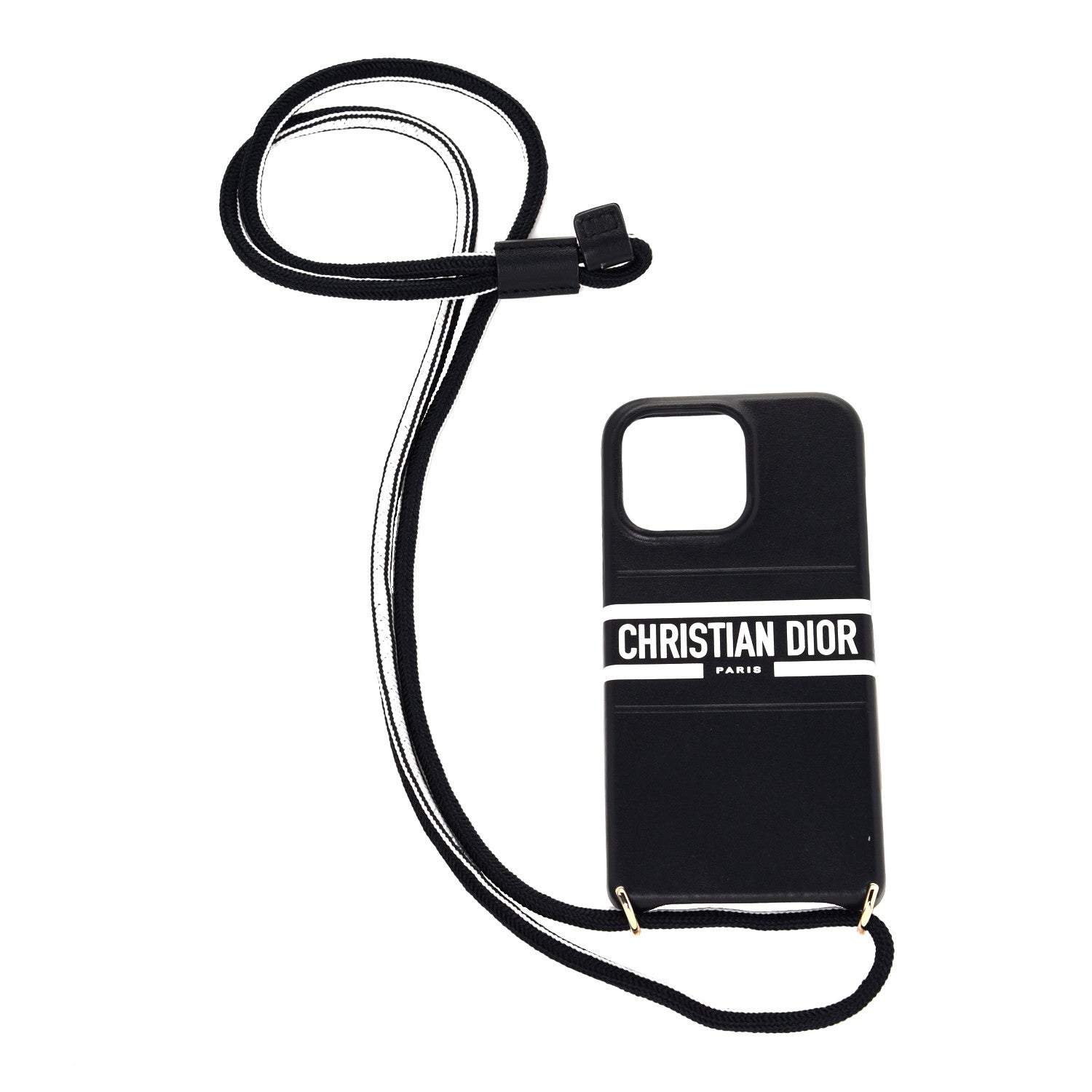 Christian Dior Calfskin Dior Vibe iPhone 13 Pro Case With Cord