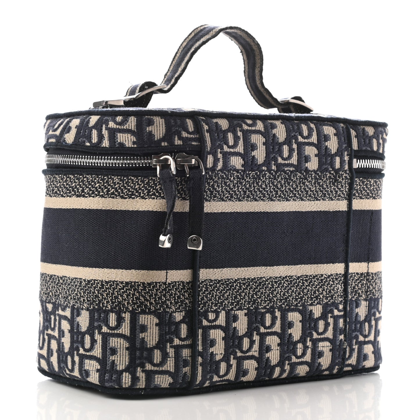 Oblique Diortravel Vanity Case Blue