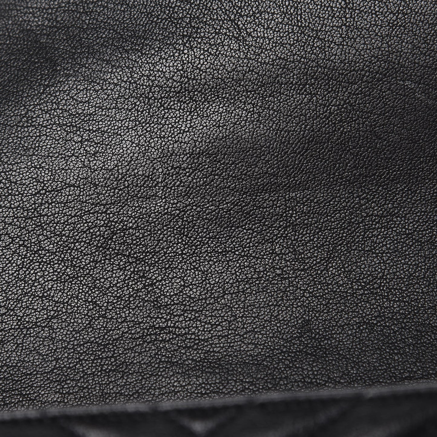 Sheepskin Matelasse Chevron Monogram Monochrome Medium College Bag Black