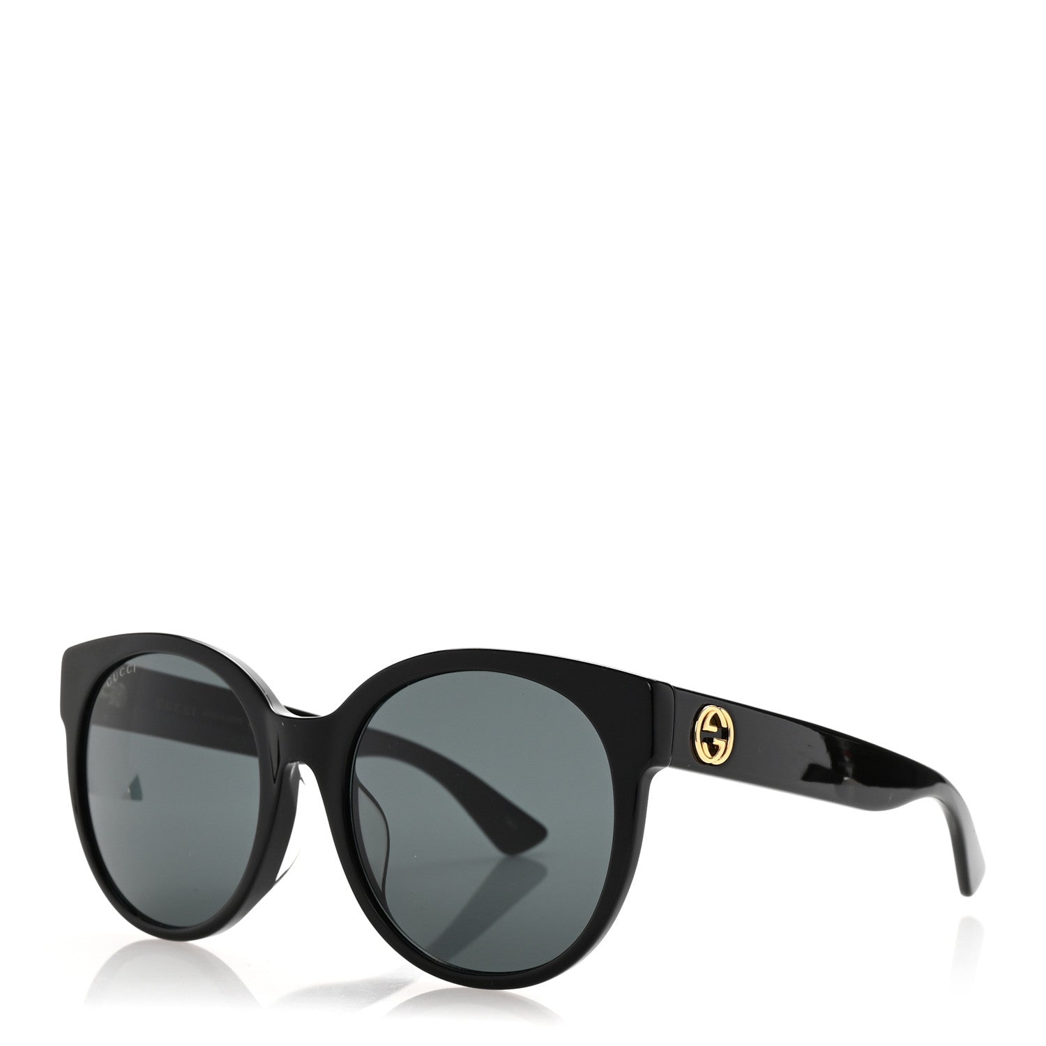 GUCCI (GG0035S) Round Frame Sunglasses Gucci GG0035SN L (54 - 22) with Brown lenses and Brown frame  main image 2