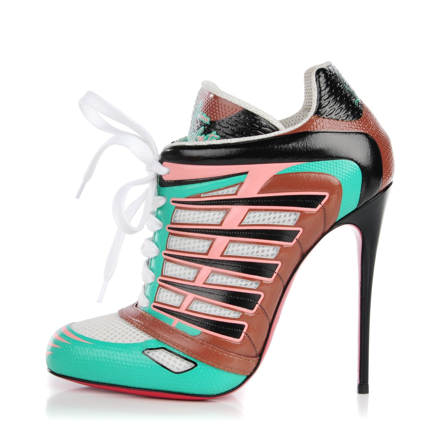 Christian Louboutin Kid Jazz Calfskin Boltina 120 Booties 38