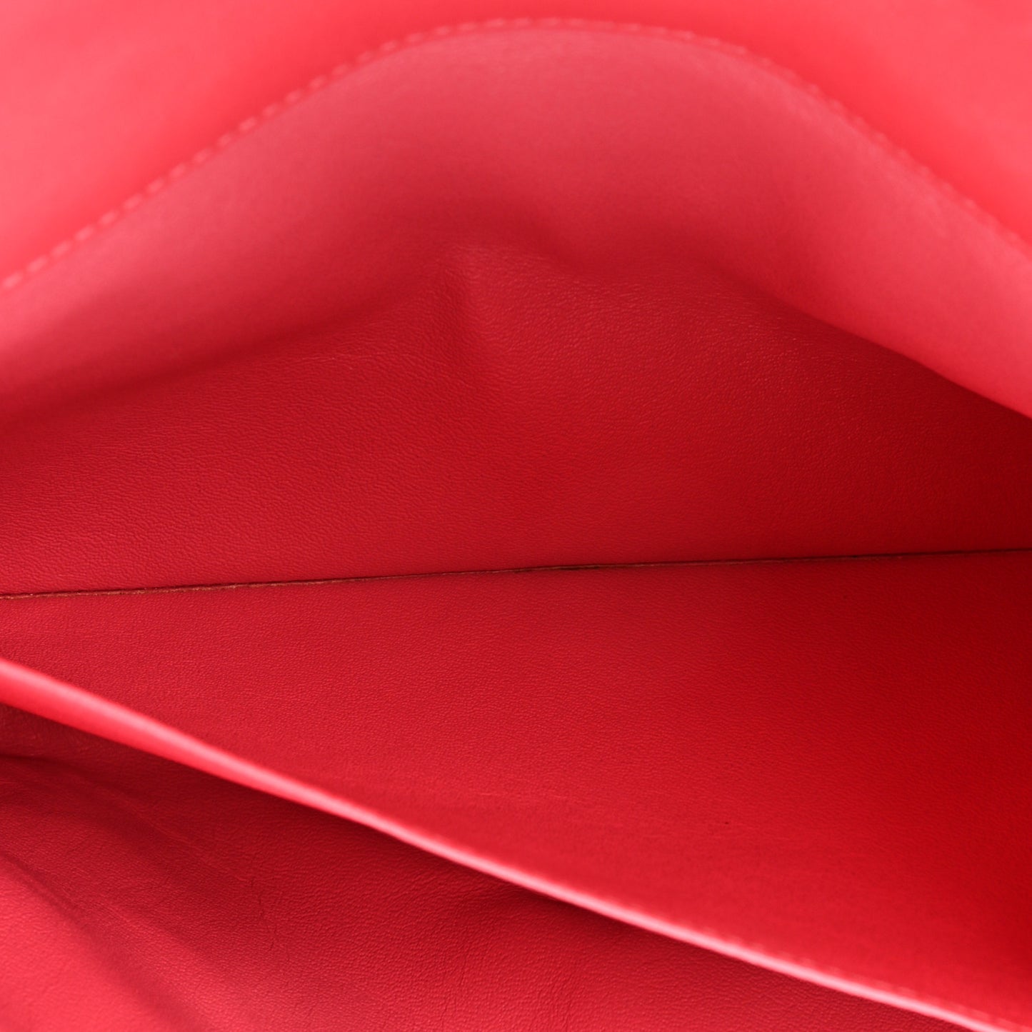 Patent Quilted Clutch with Chain Flap Fuchsia
