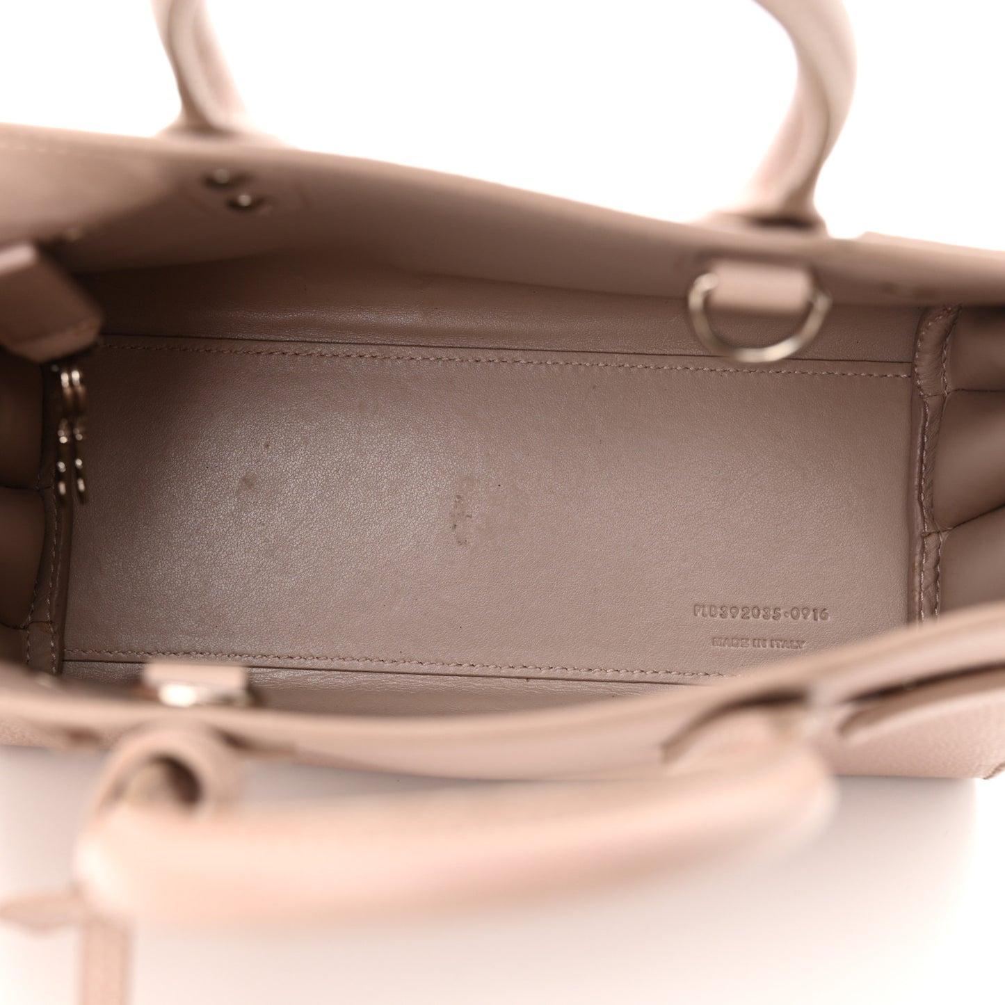 Grained Calfskin Nano Sac De Jour Antique Rose