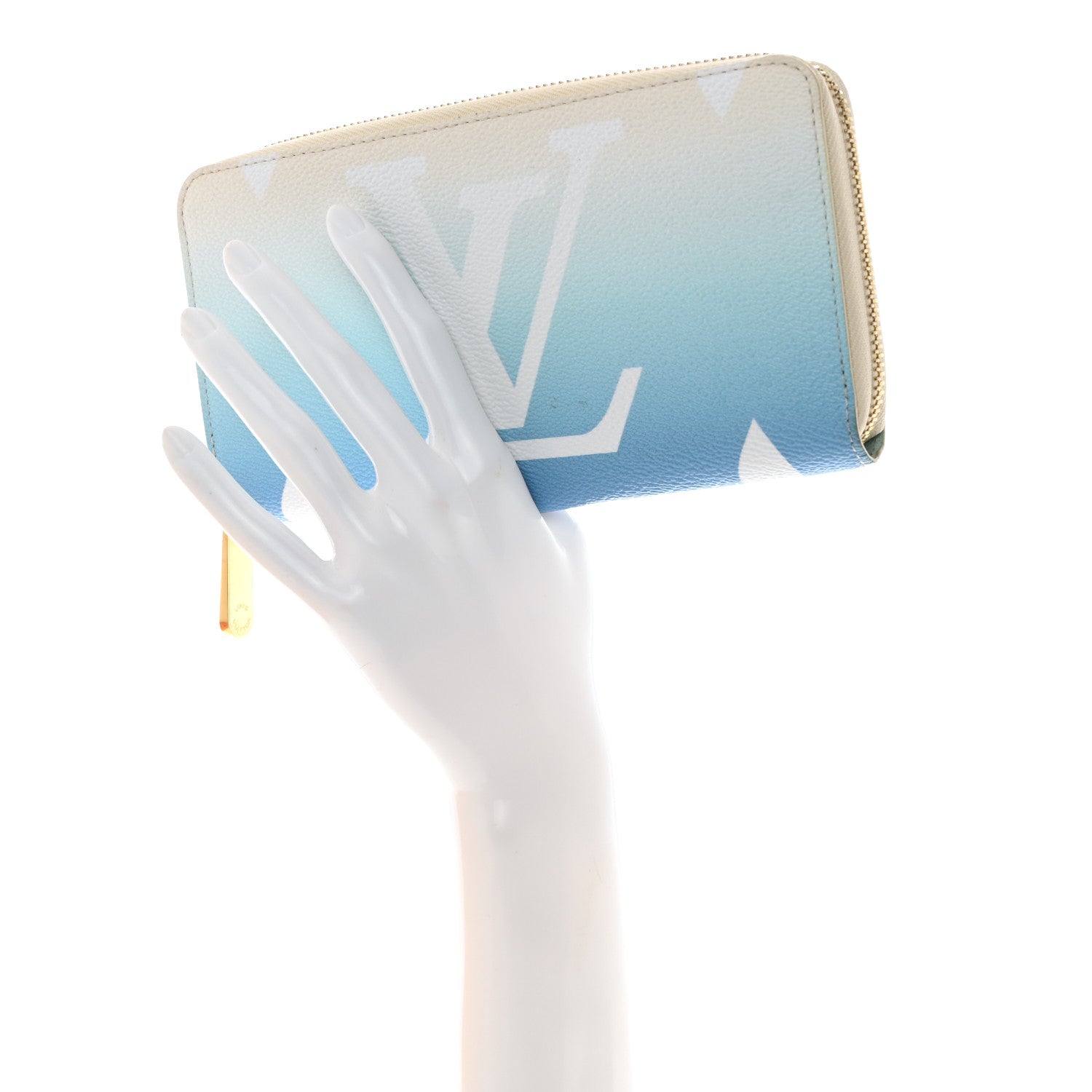 Louis Vuitton Monogram Giant By The Pool Zippy Wallet Blue 2 of 9