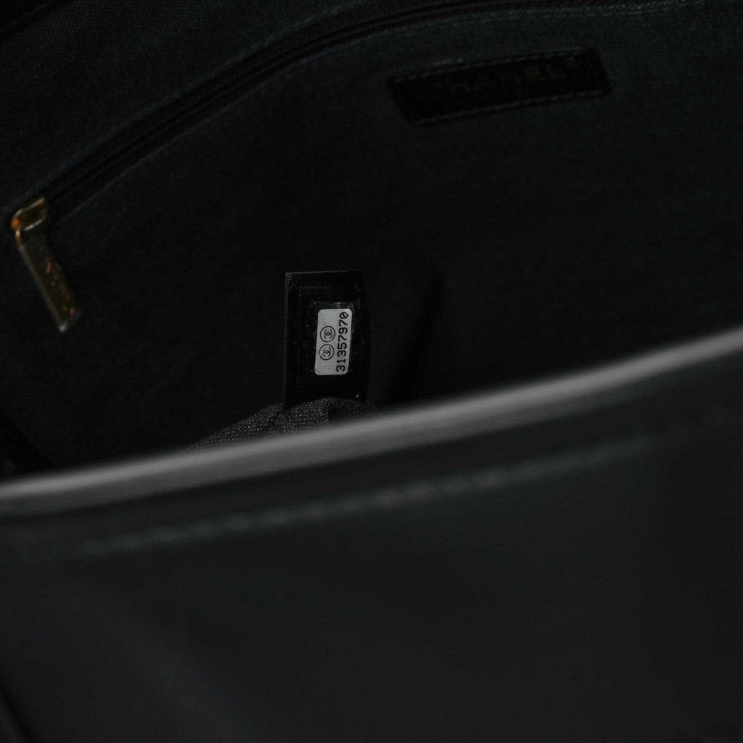 Chanel Calfskin Medium Deauville Tote Black 7 of 13