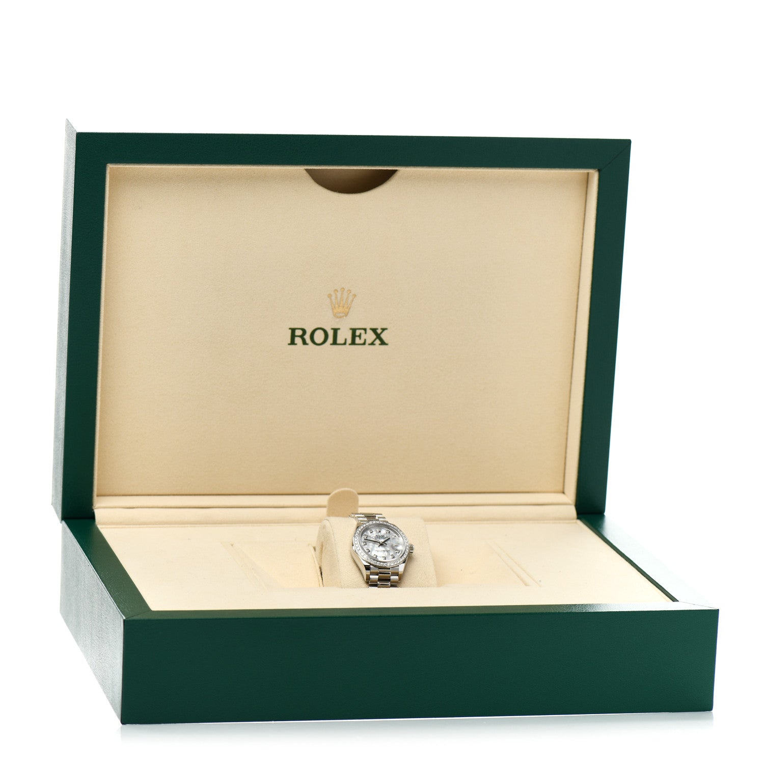 Rolex Platinum Diamond Mother of Pearl 28mm Oyster Perpetual Datejust Watch 279136RBR 5 of 5