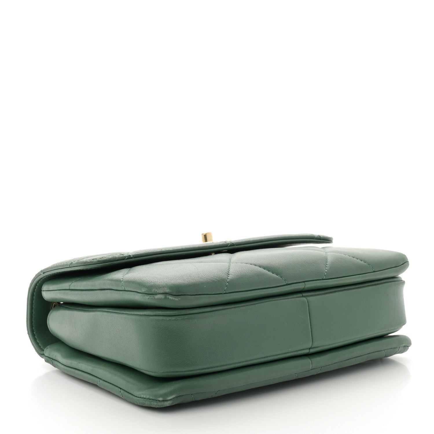 Chanel Lambskin Quilted Small Trendy CC Flap Dual Handle Bag Green 4 of 14