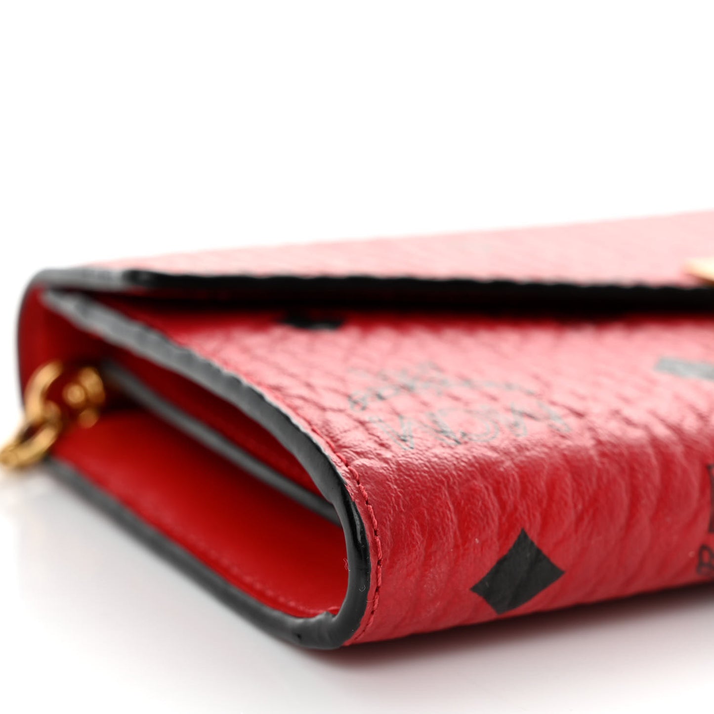 Visetos Large Patricia Wallet On Chain Red