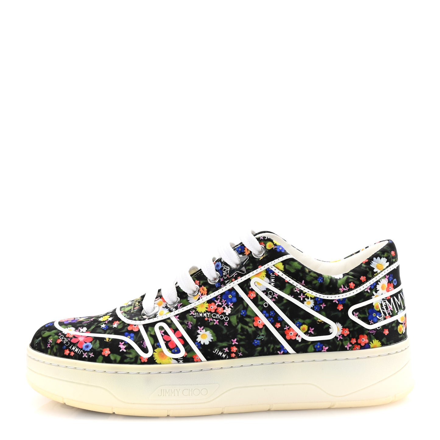 Nylon Ditsy Hawaii Sneakers 36 Multicolor