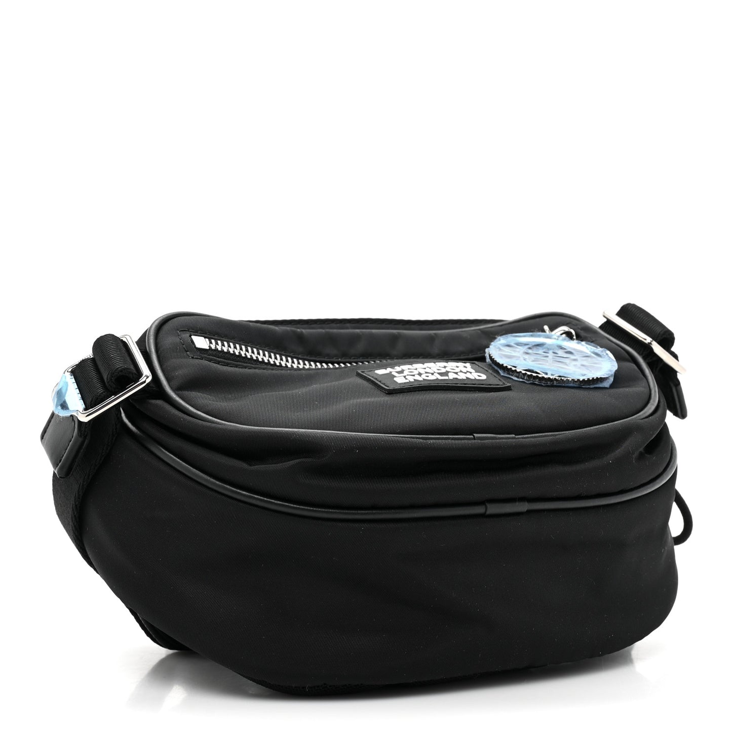 Econyl Logo Print Bum Bag Black