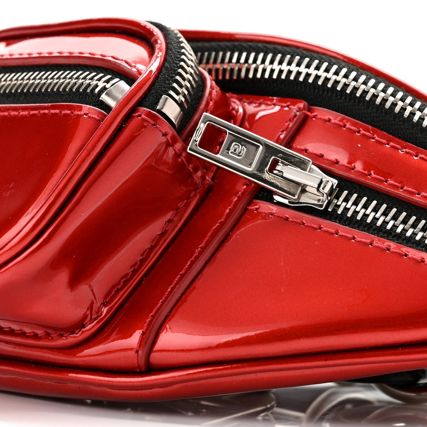 Patent Attica Mini Belt Bag Red