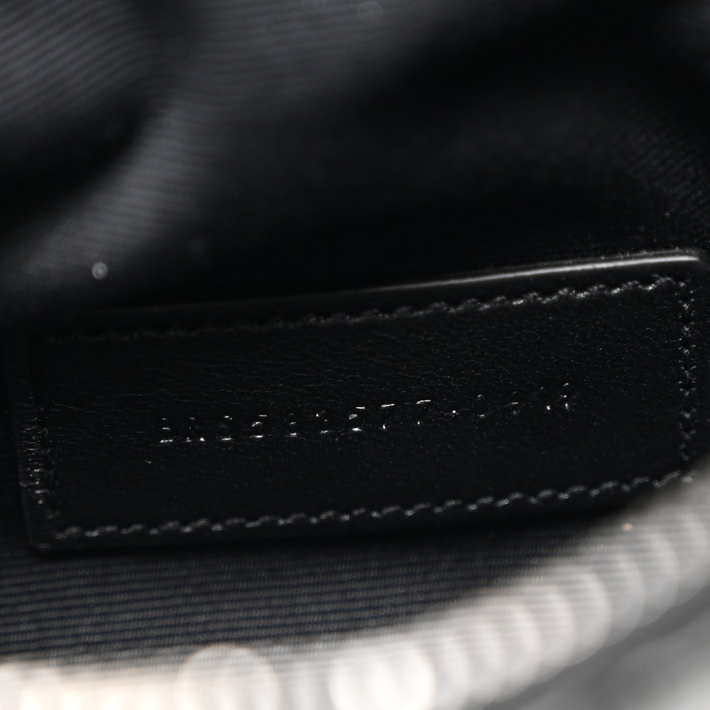 Crinkled Calfskin Matelasse Monogram Niki Bill Pouch Black