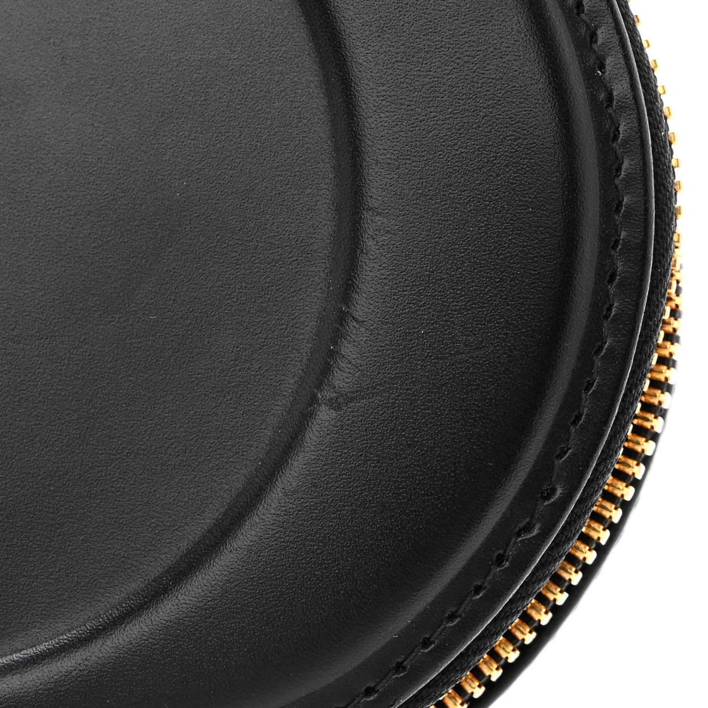 Calfskin CD Signature Oval Crossbody Camera Bag Black