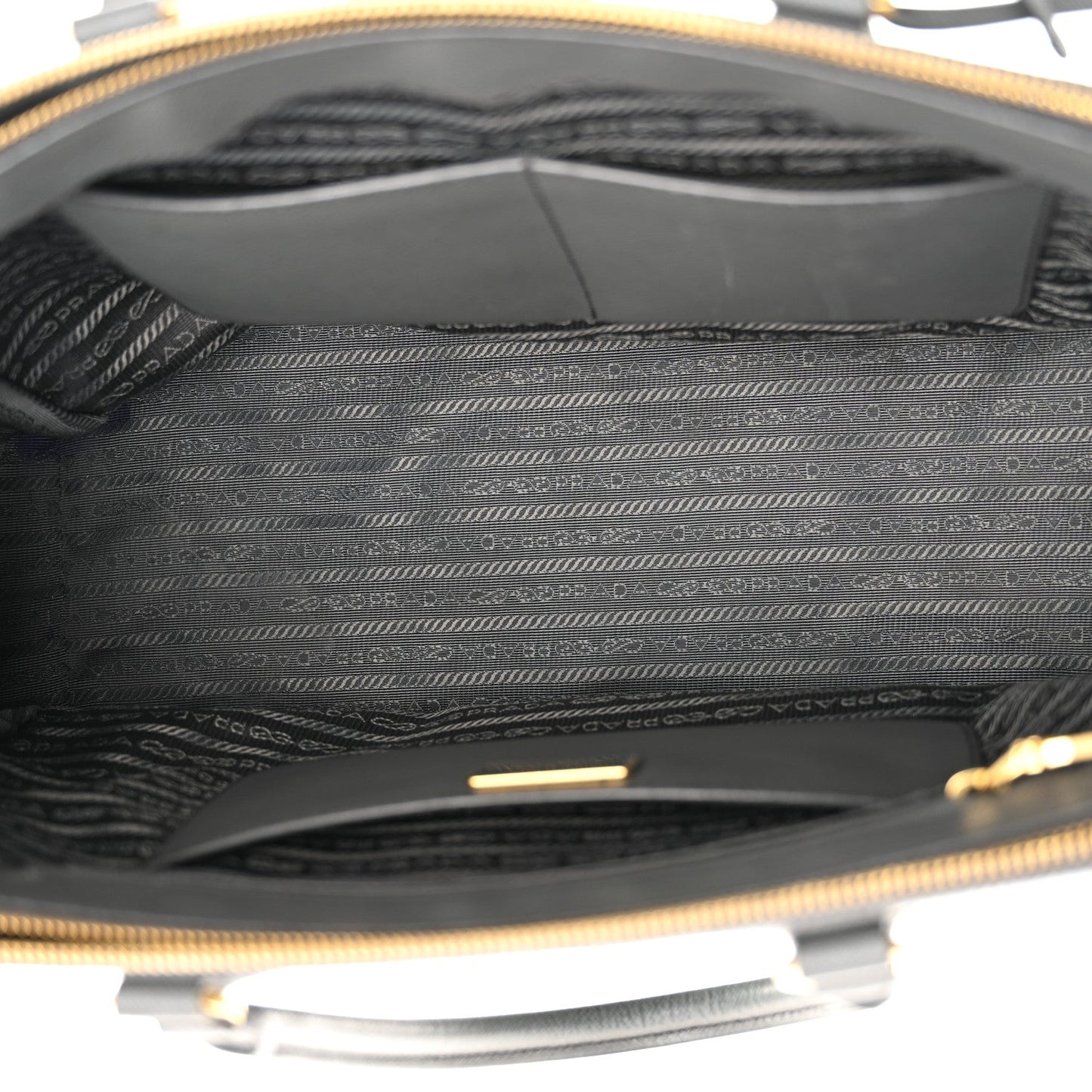 Saffiano Lux Large Galleria Double Zip Tote Marmo