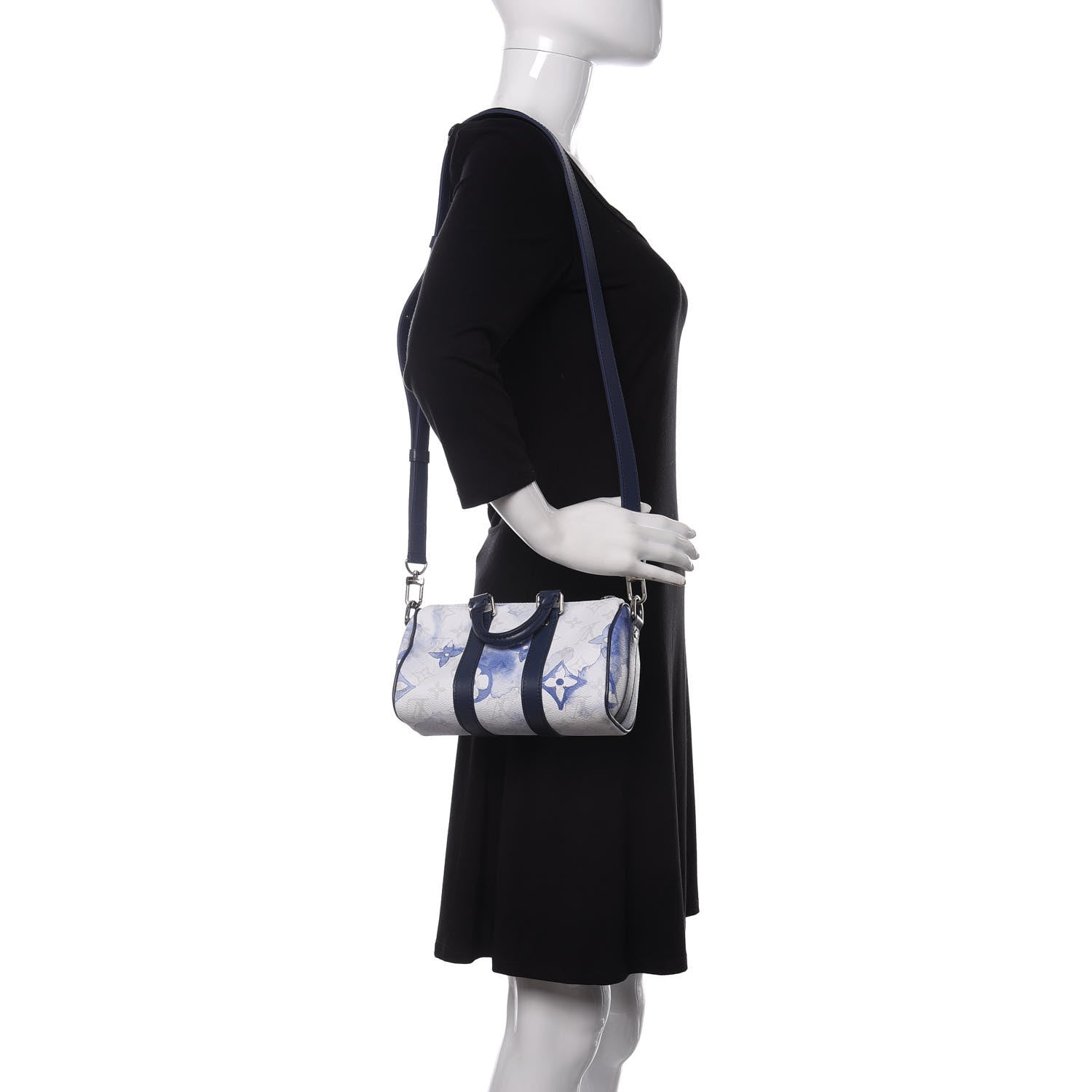 Louis Vuitton Monogram Watercolor Keepall XS Blue 2 of 10