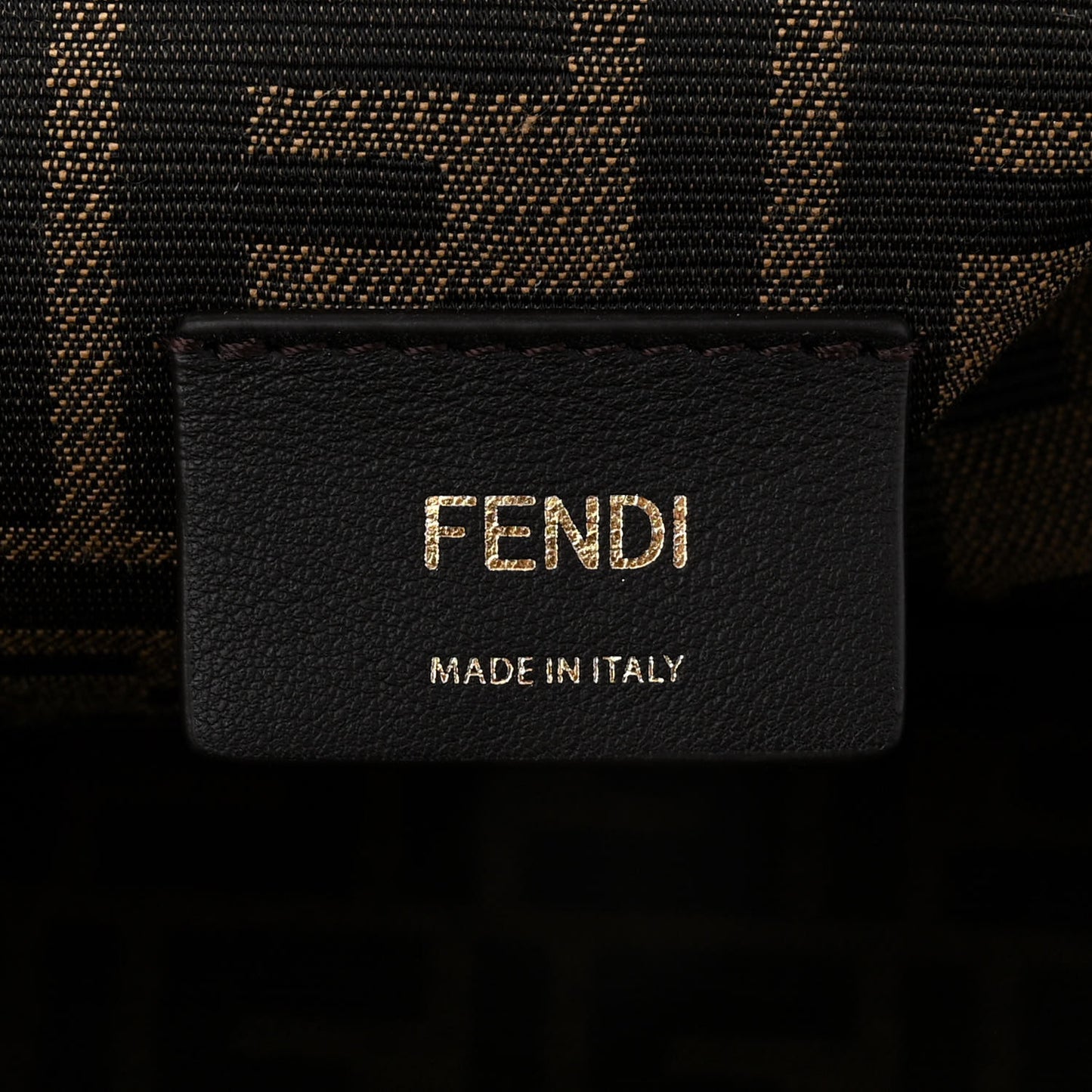 Shiny Nappa Medium Fendi First Black